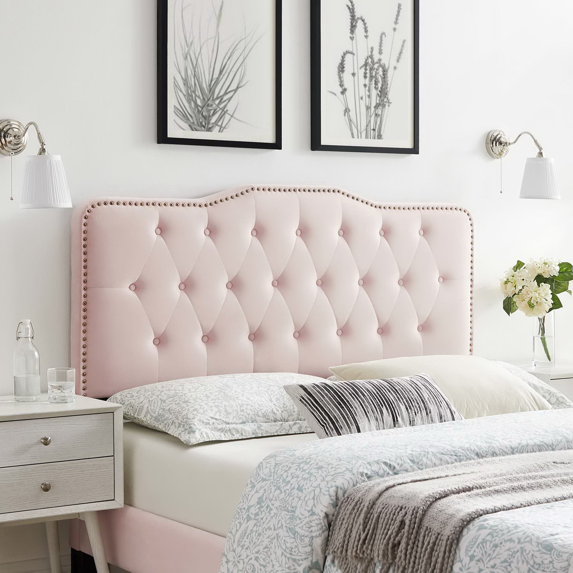 Sophia Tufted Performance Velvet Twin Headboard by Modway - Best Buy Furniture