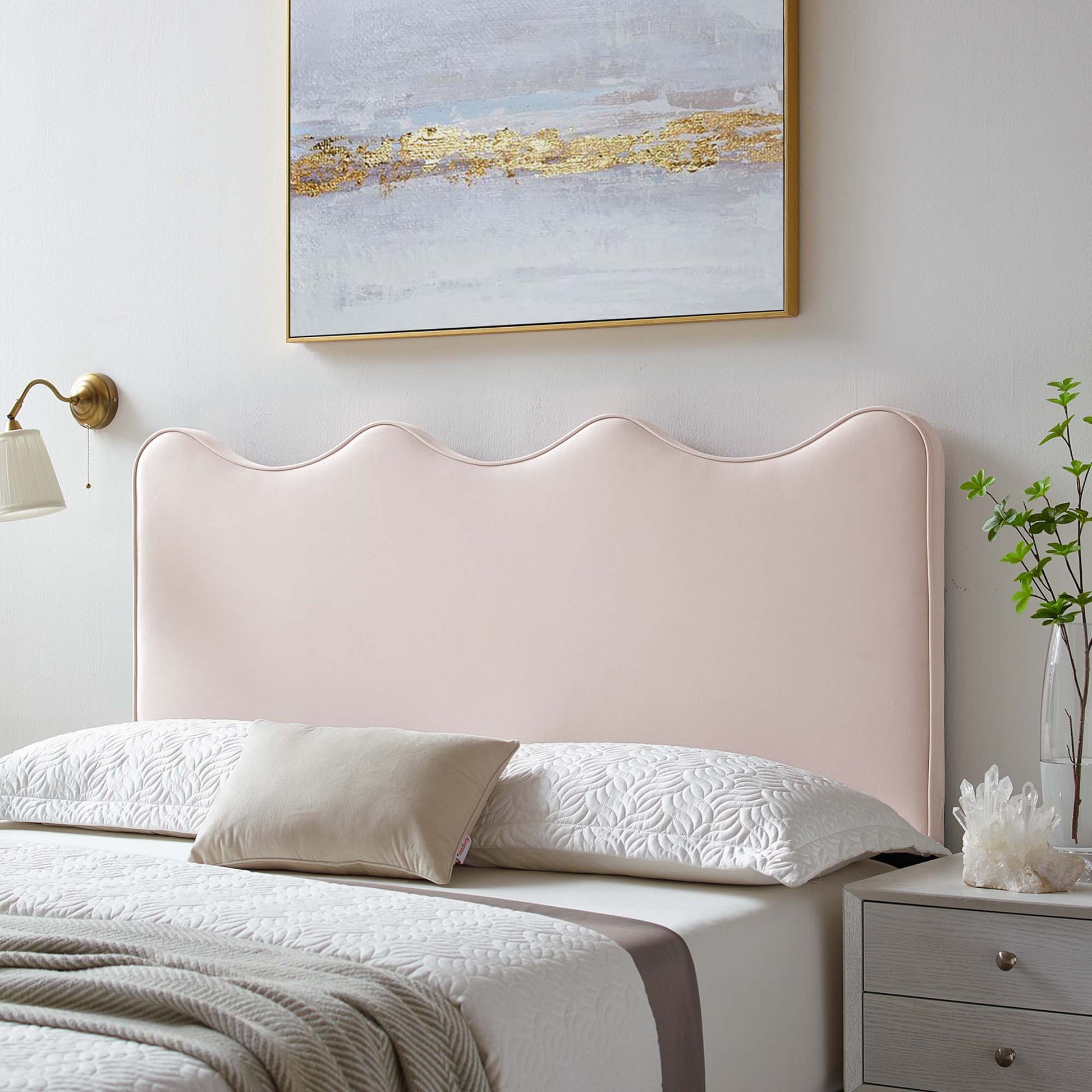 Athena Performance Velvet Twin Headboard by Modway - Best Buy Furniture