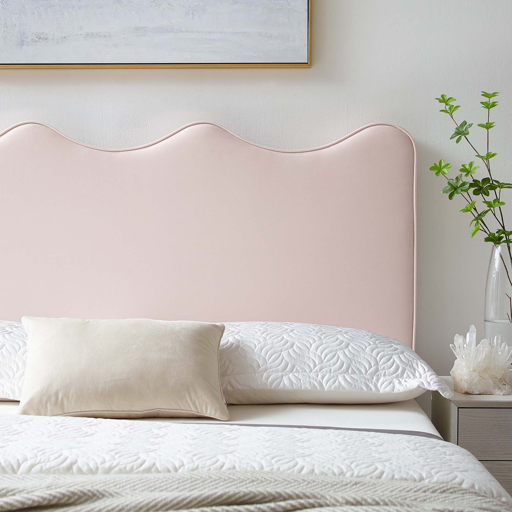 Athena Performance Velvet Twin Headboard by Modway - Best Buy Furniture
