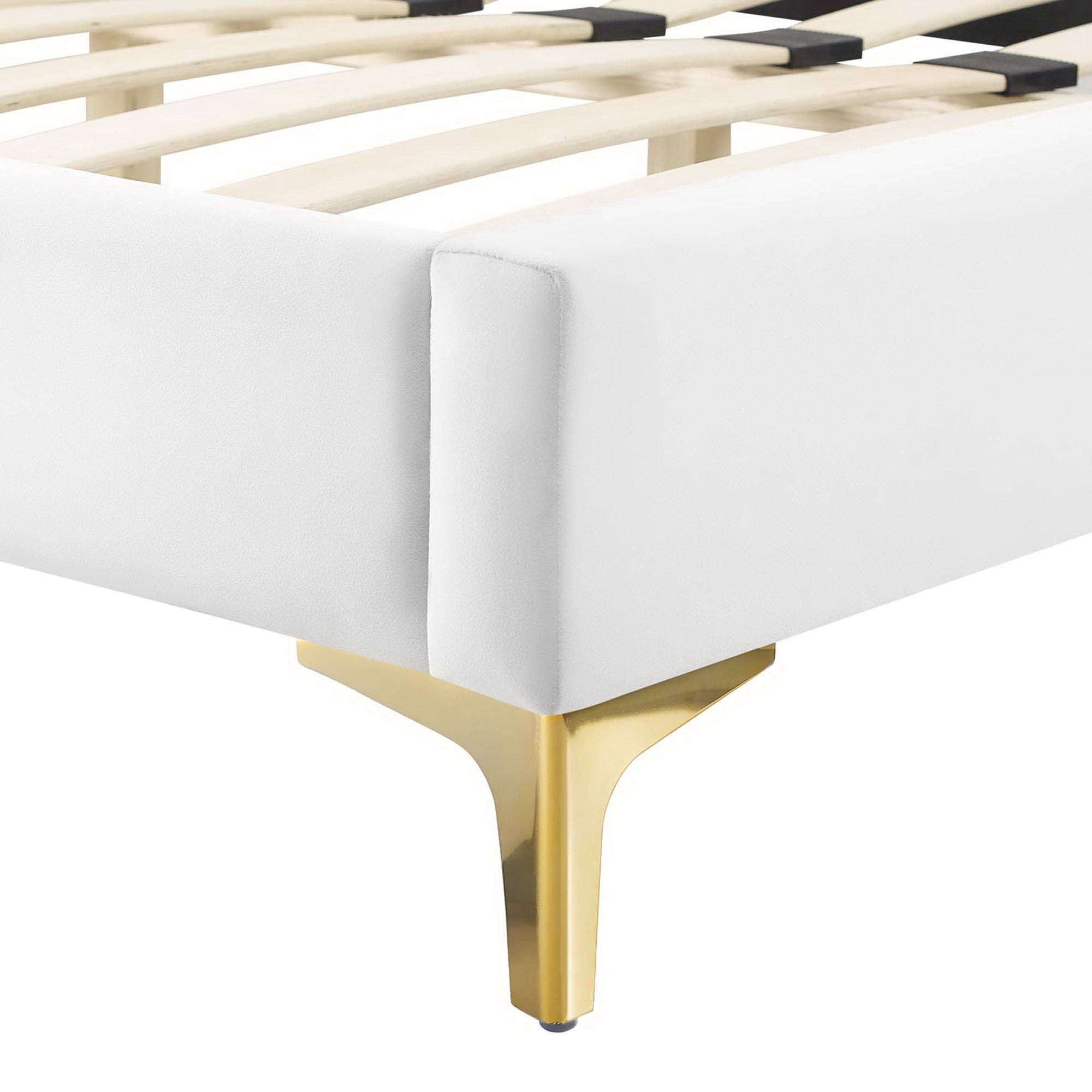 Peyton Performance Velvet Queen Platform Bed by Modway - Best Buy Furniture