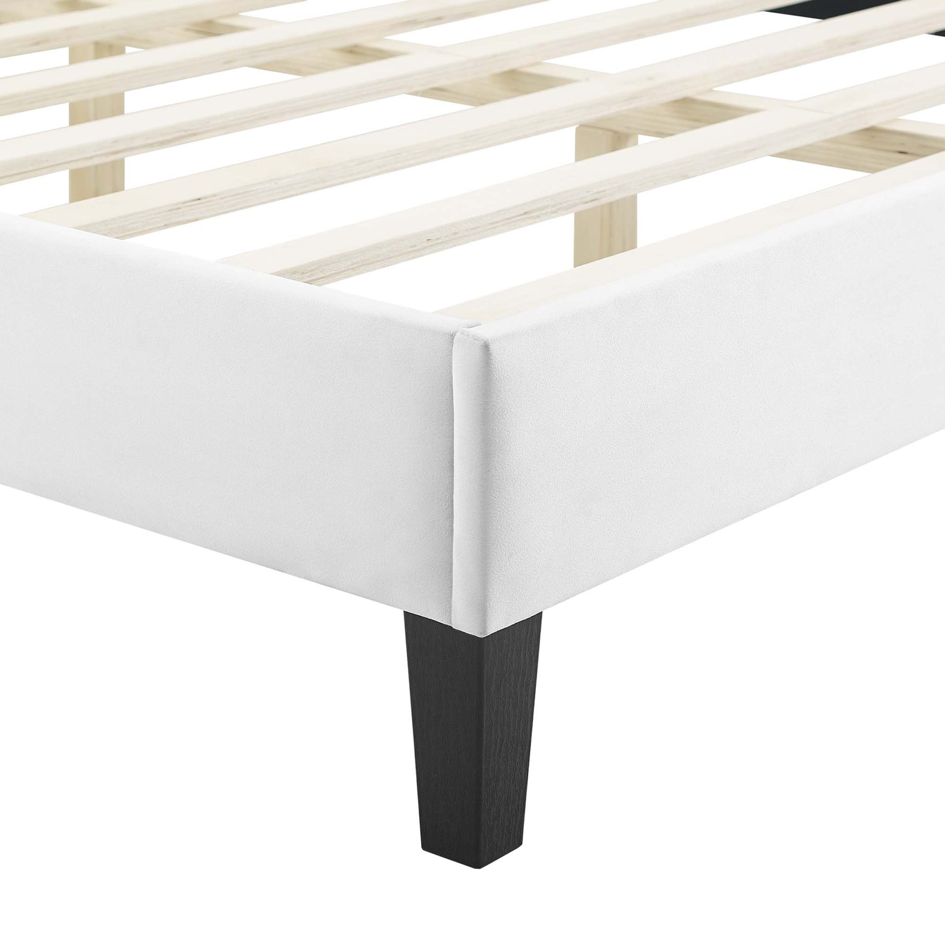 Peyton Performance Velvet Queen Platform Bed by Modway - Best Buy Furniture