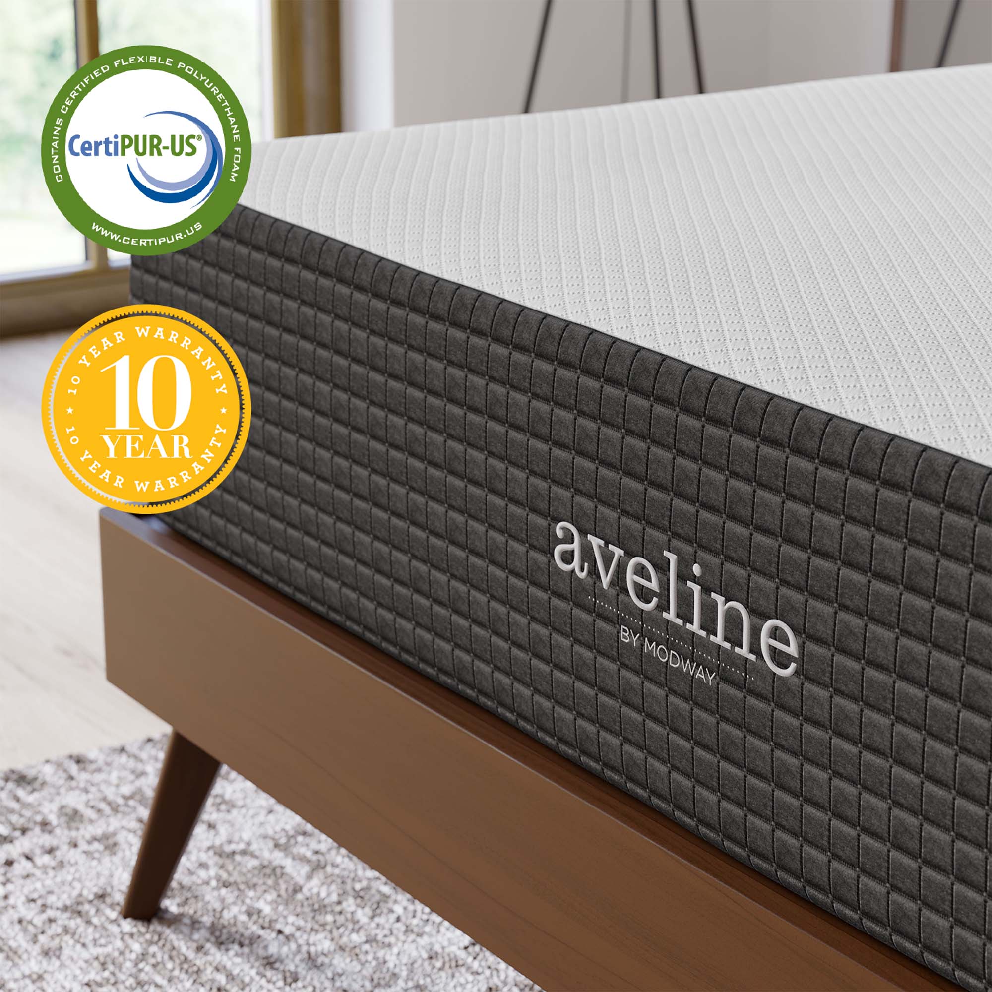 Aveline 12" Memory Foam King Mattress by Modway - Best Buy Furniture