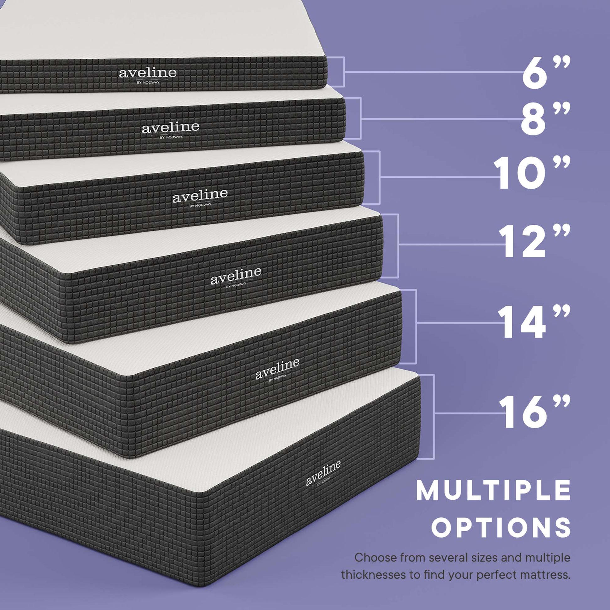Aveline 14" Memory Foam King Mattress by Modway - Best Buy Furniture