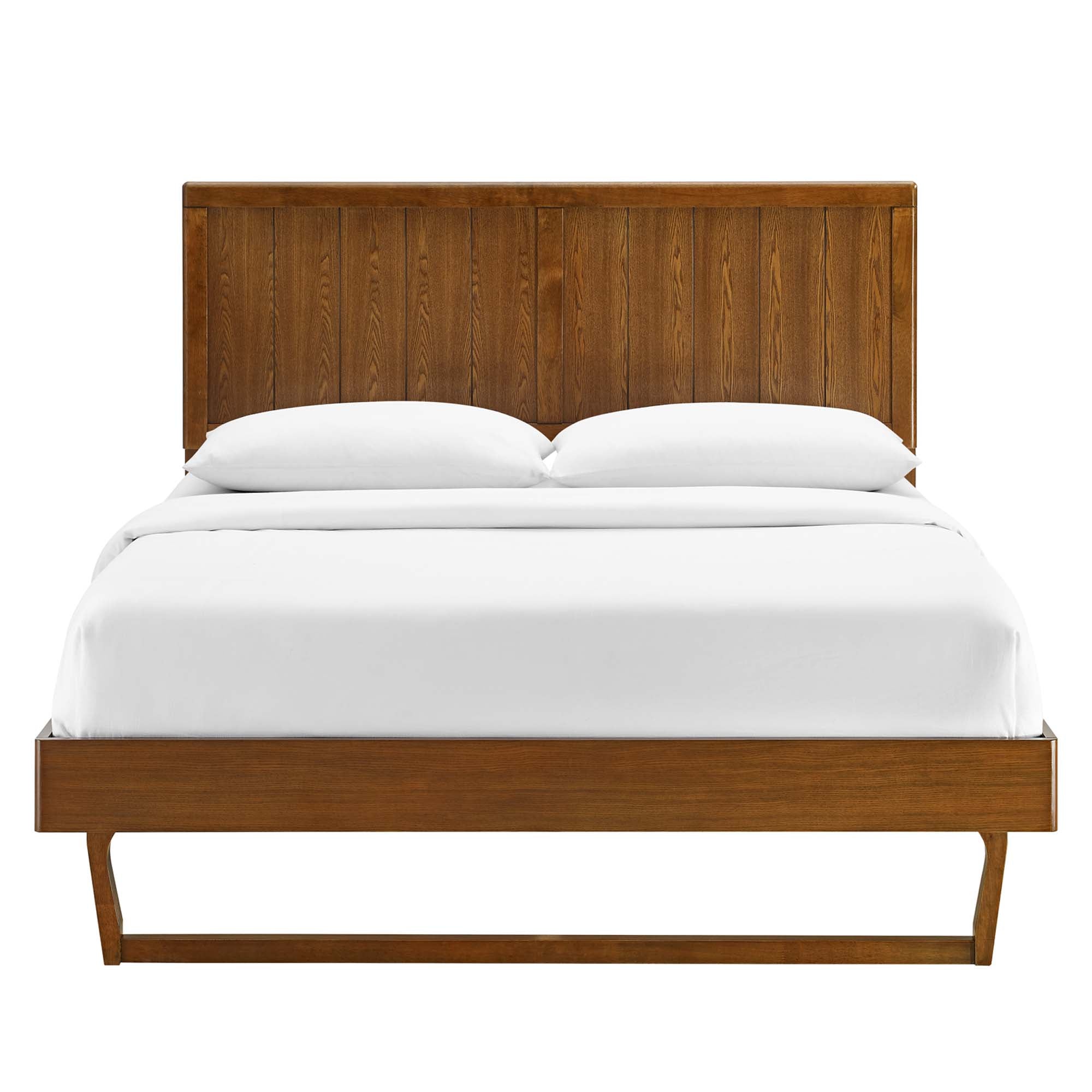 Alana Wood Full Platform Bed With Angular Frame by Modway - Best Buy Furniture