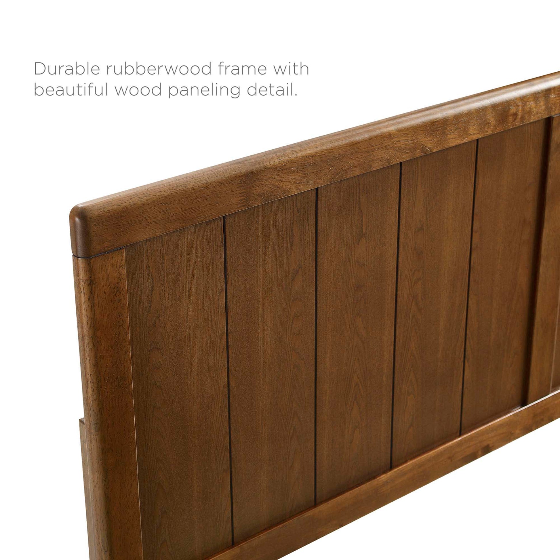 Alana Wood Full Platform Bed With Angular Frame by Modway - Best Buy Furniture
