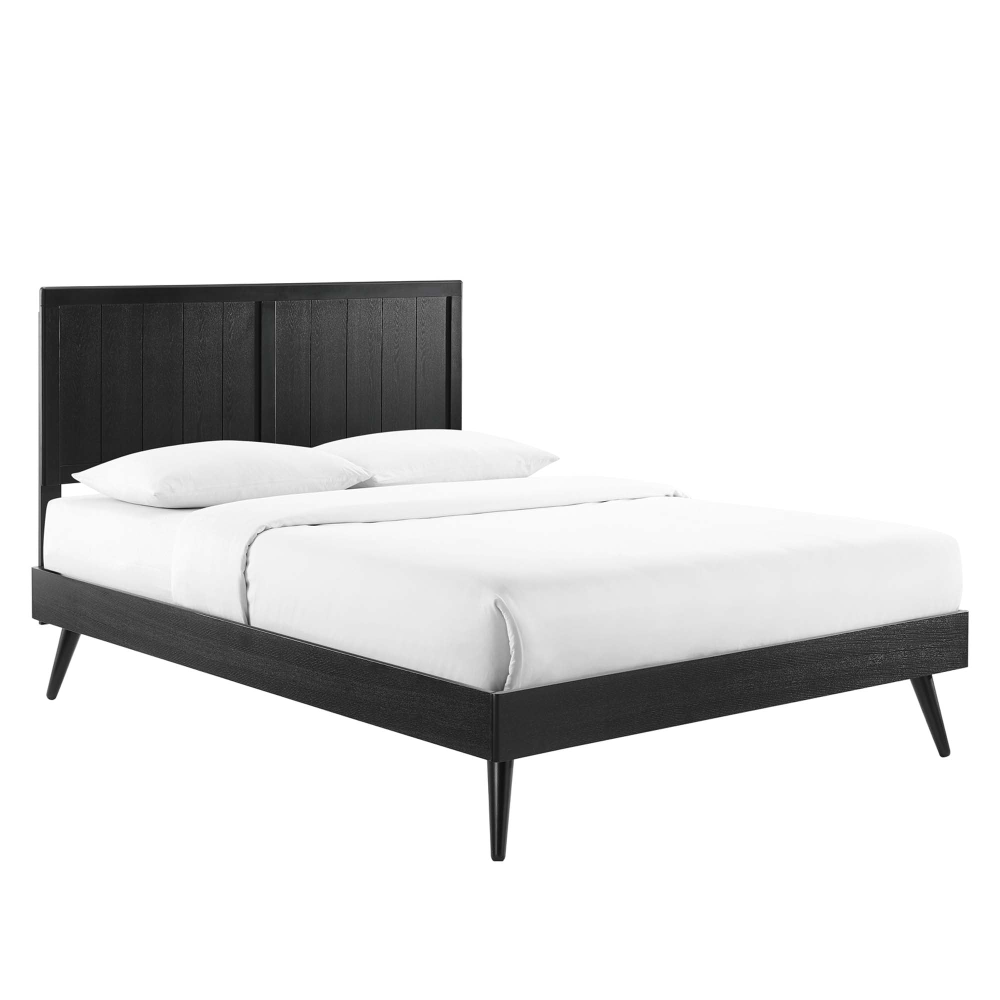 Alana Wood King Platform Bed With Splayed Legs by Modway - Best Buy Furniture