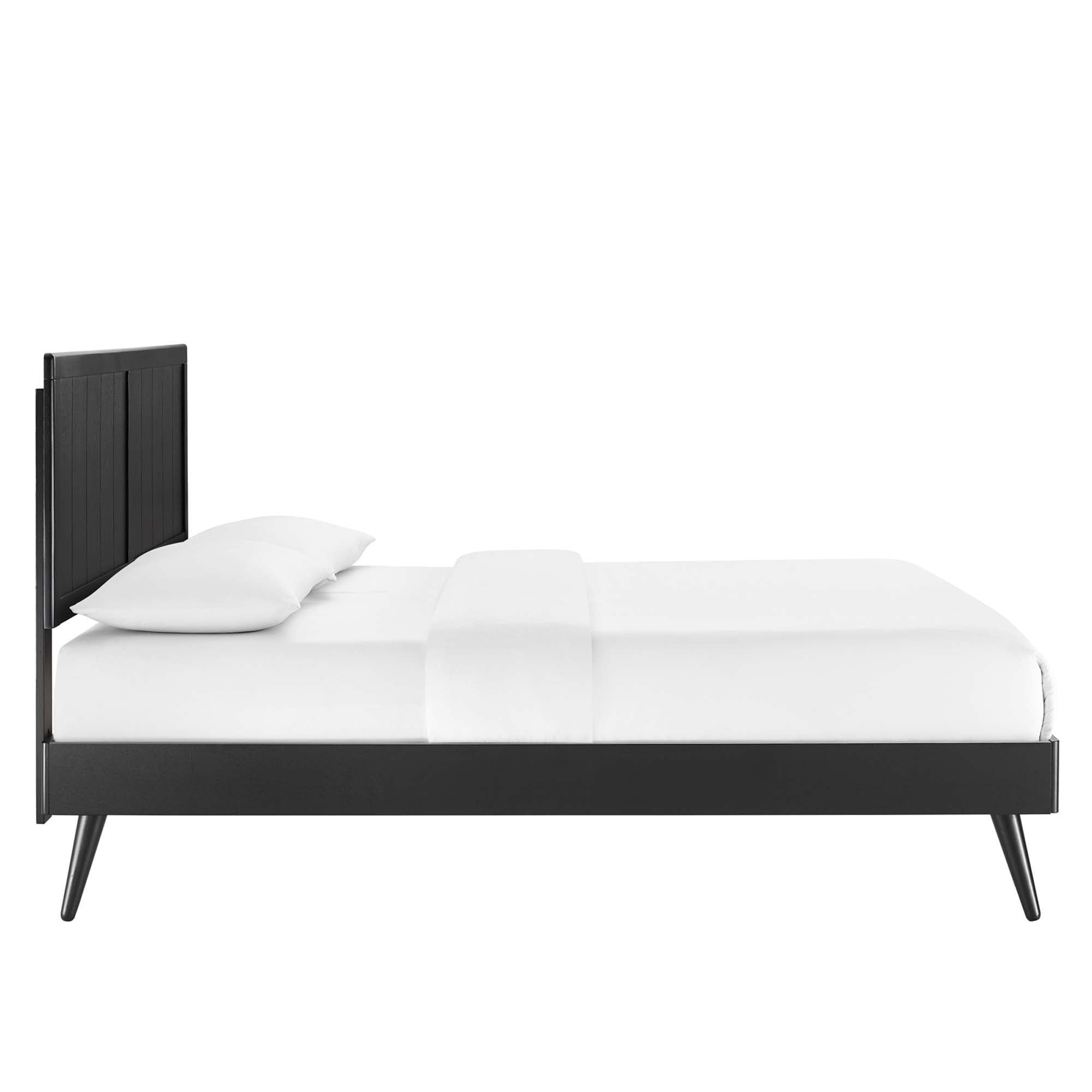 Alana Wood King Platform Bed With Splayed Legs by Modway - Best Buy Furniture