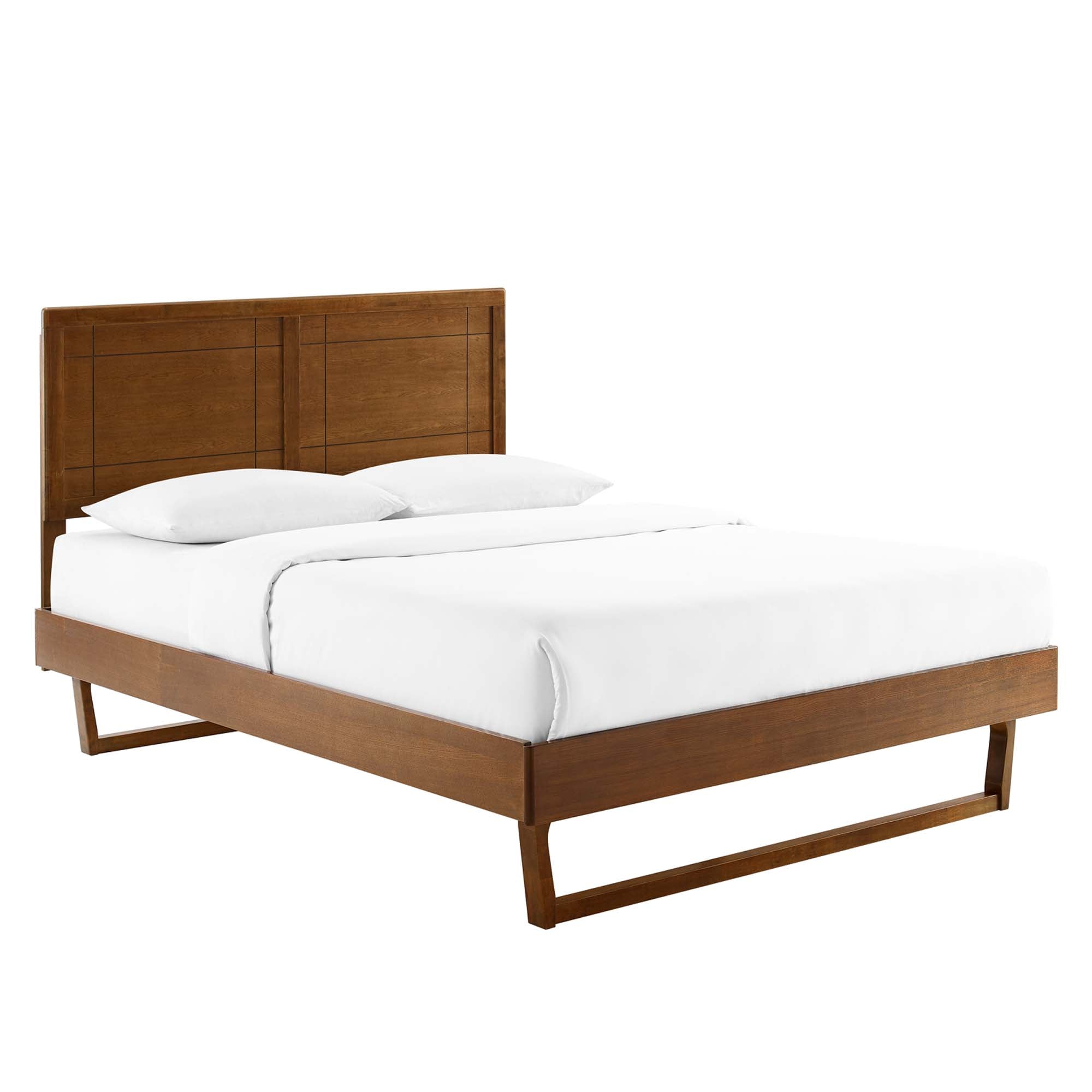 Marlee Wood King Platform Bed With Angular Frame by Modway - Best Buy Furniture