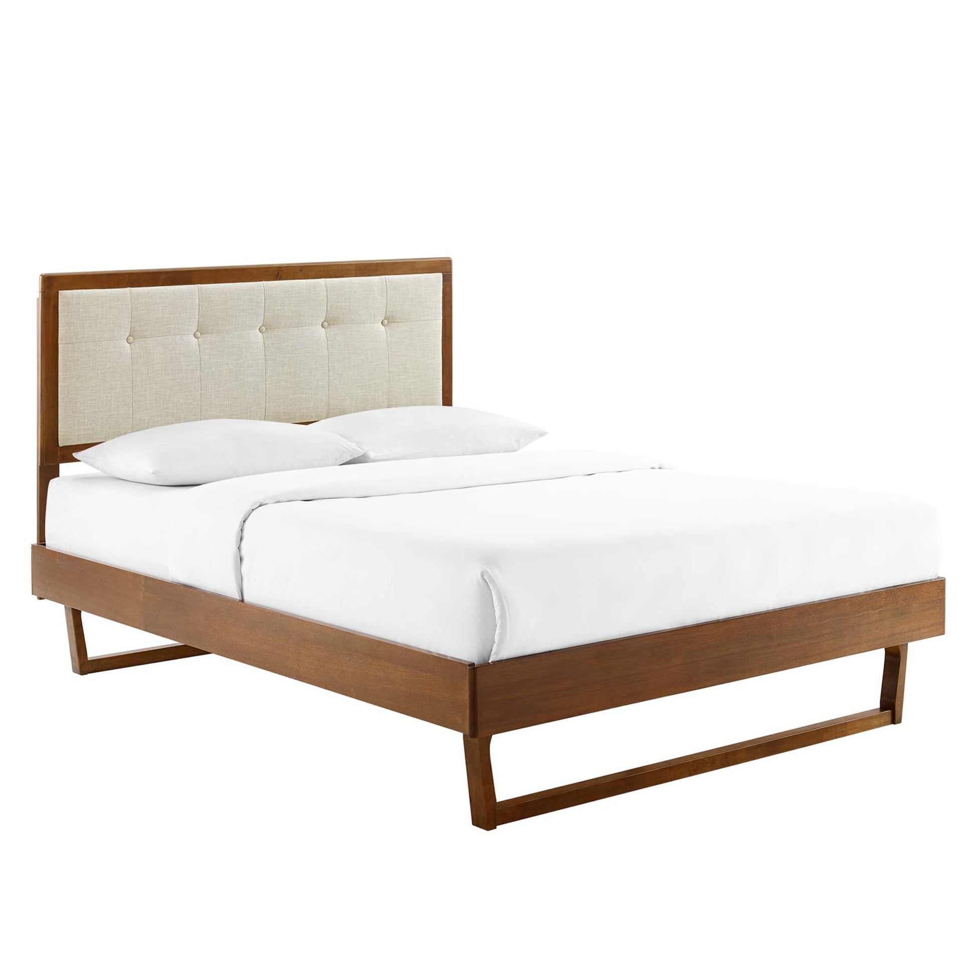 Willow Wood Full Platform Bed With Angular Frame by Modway - Best Buy Furniture