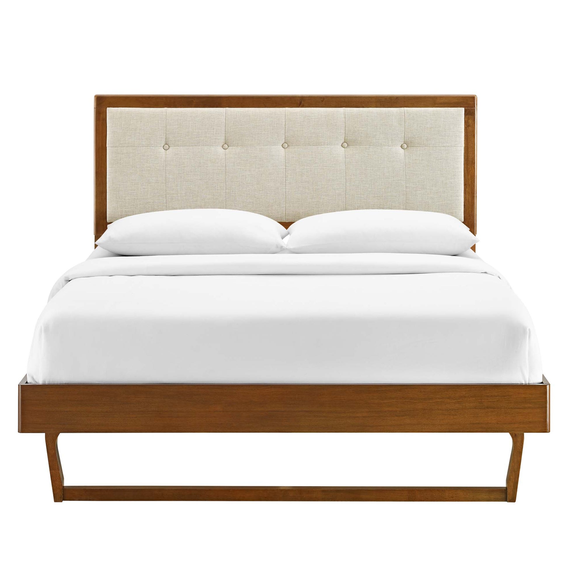 Willow Wood Full Platform Bed With Angular Frame by Modway - Best Buy Furniture