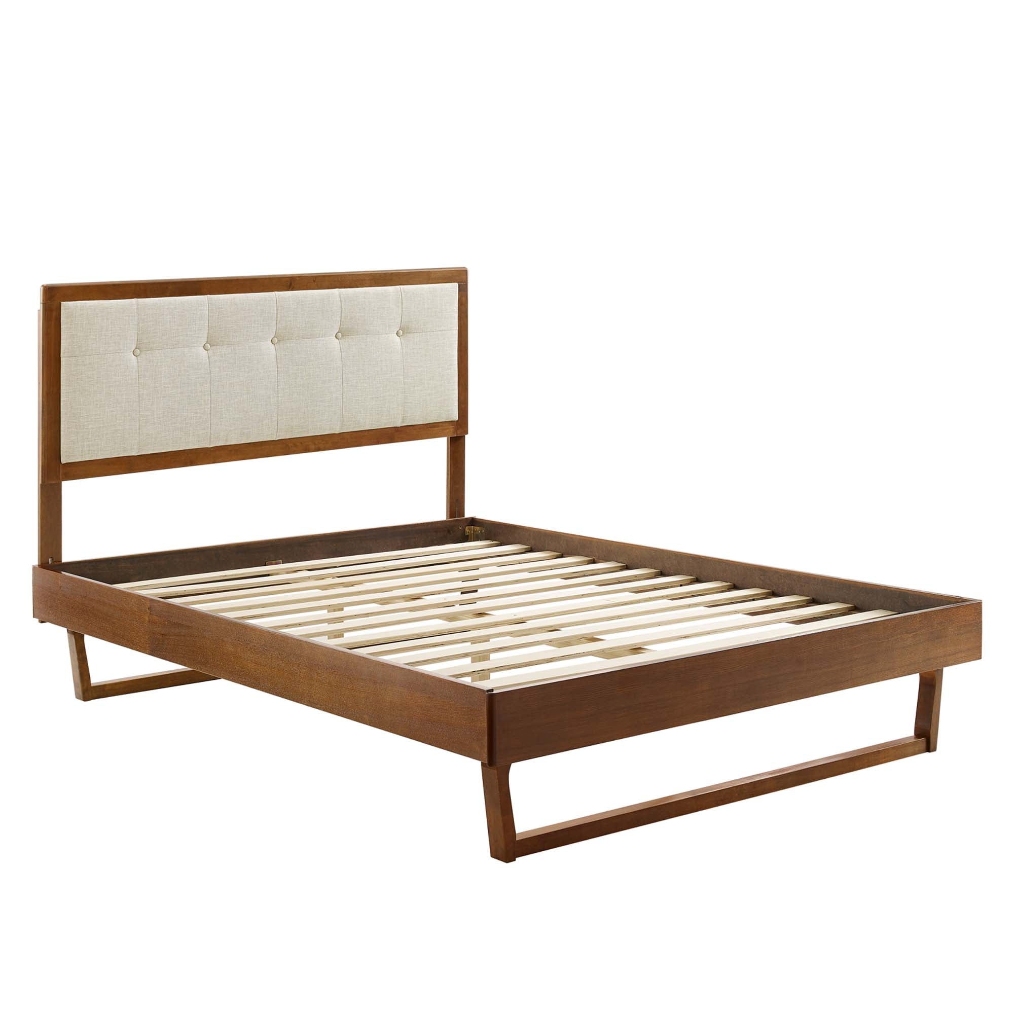 Willow Wood King Platform Bed With Angular Frame by Modway - Best Buy Furniture
