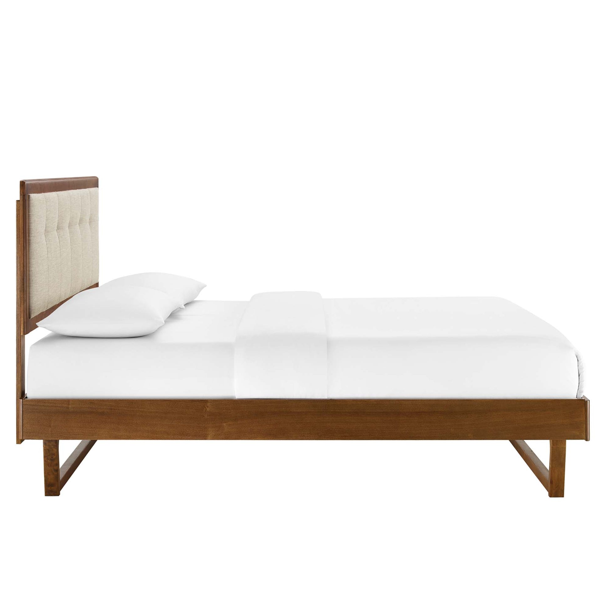 Willow Wood King Platform Bed With Angular Frame by Modway - Best Buy Furniture