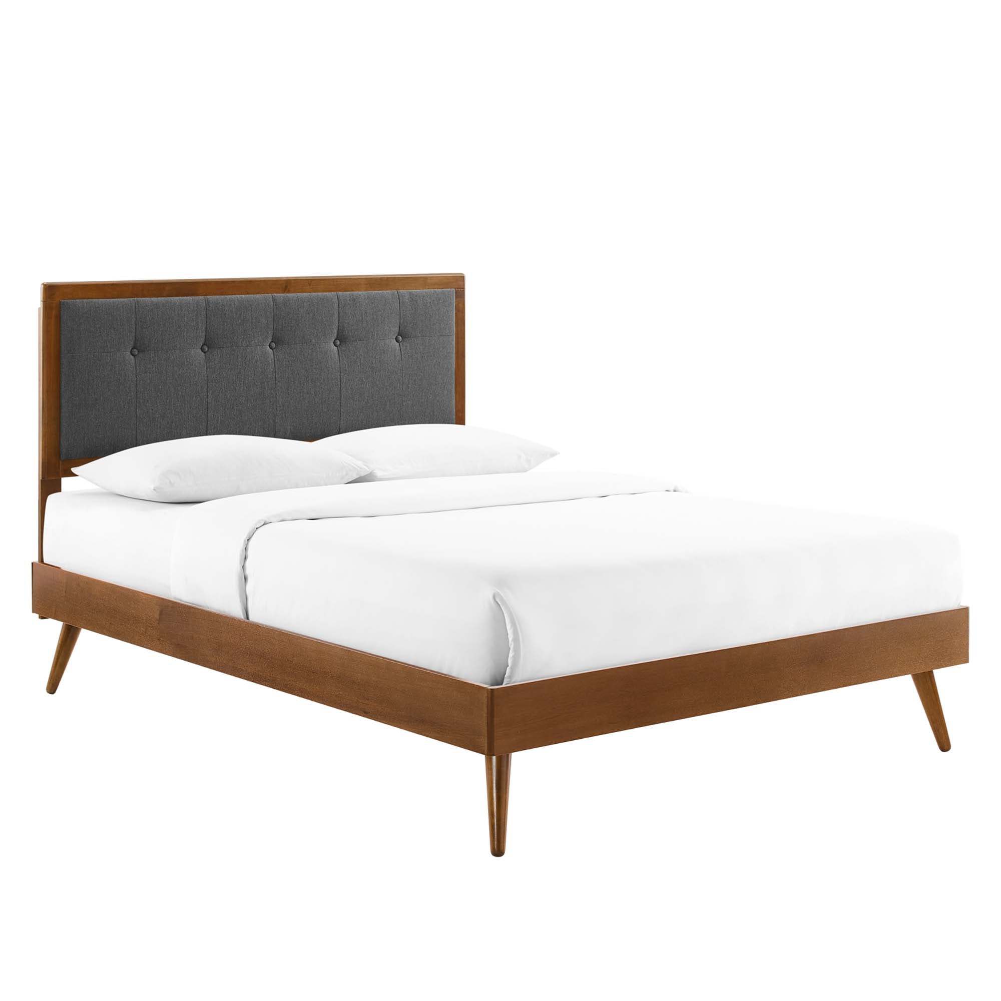 Willow Wood Full Platform Bed With Splayed Legs by Modway - Best Buy Furniture