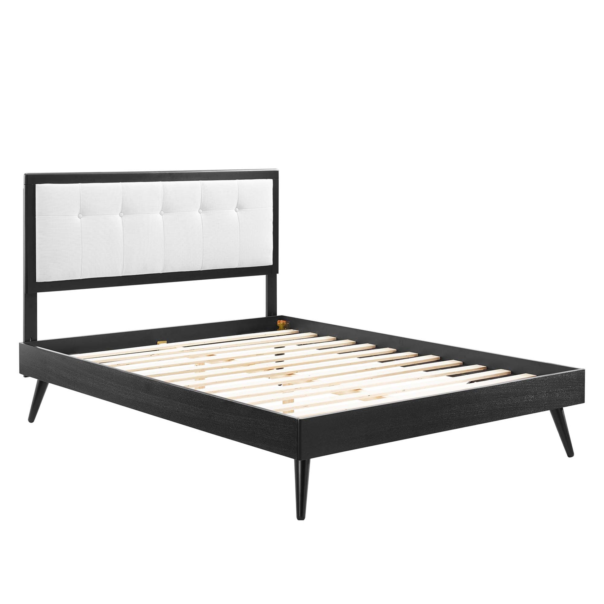 Willow Wood King Platform Bed With Splayed Legs by Modway - Best Buy Furniture