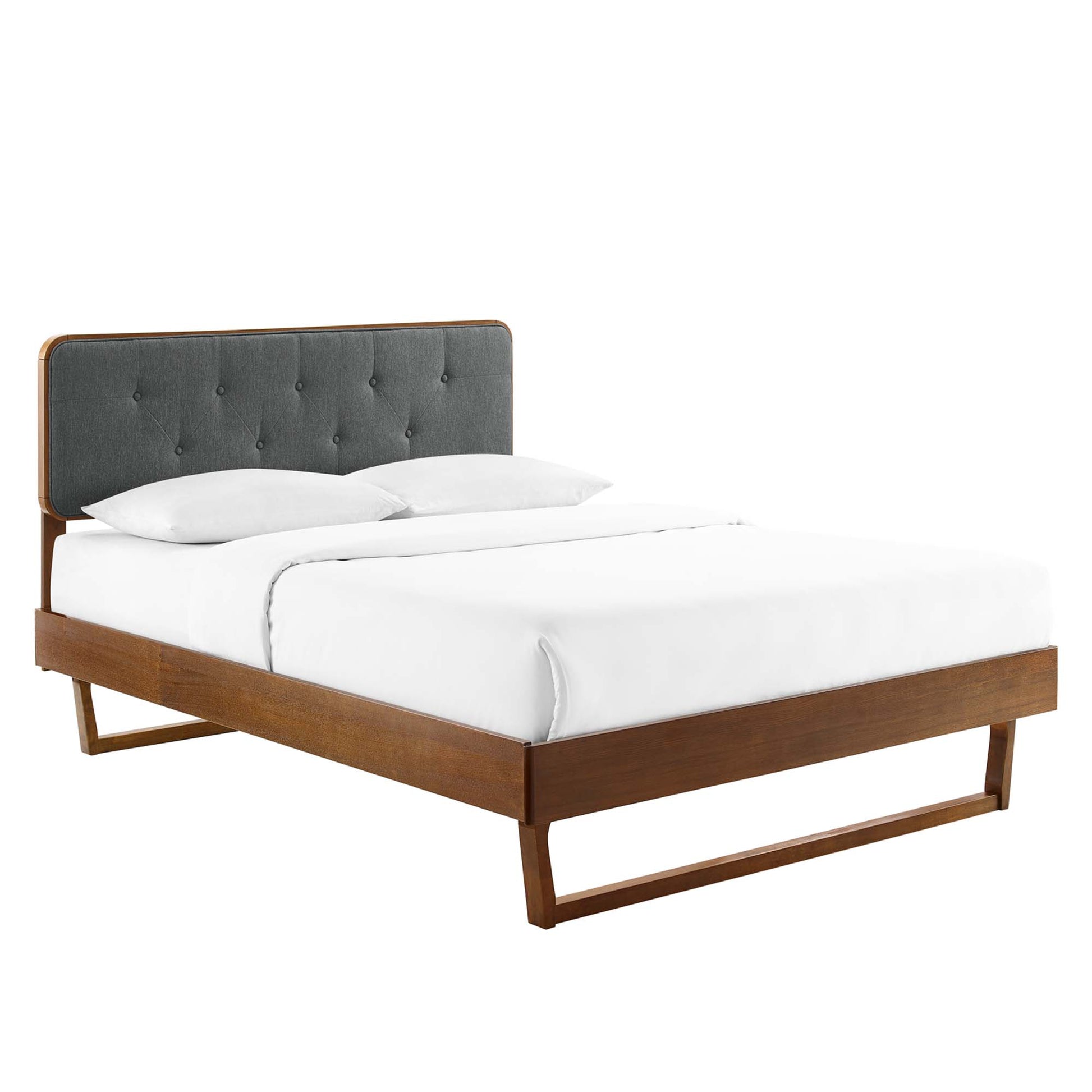 Bridgette Wood Full Platform Bed With Angular Frame by Modway - Best Buy Furniture