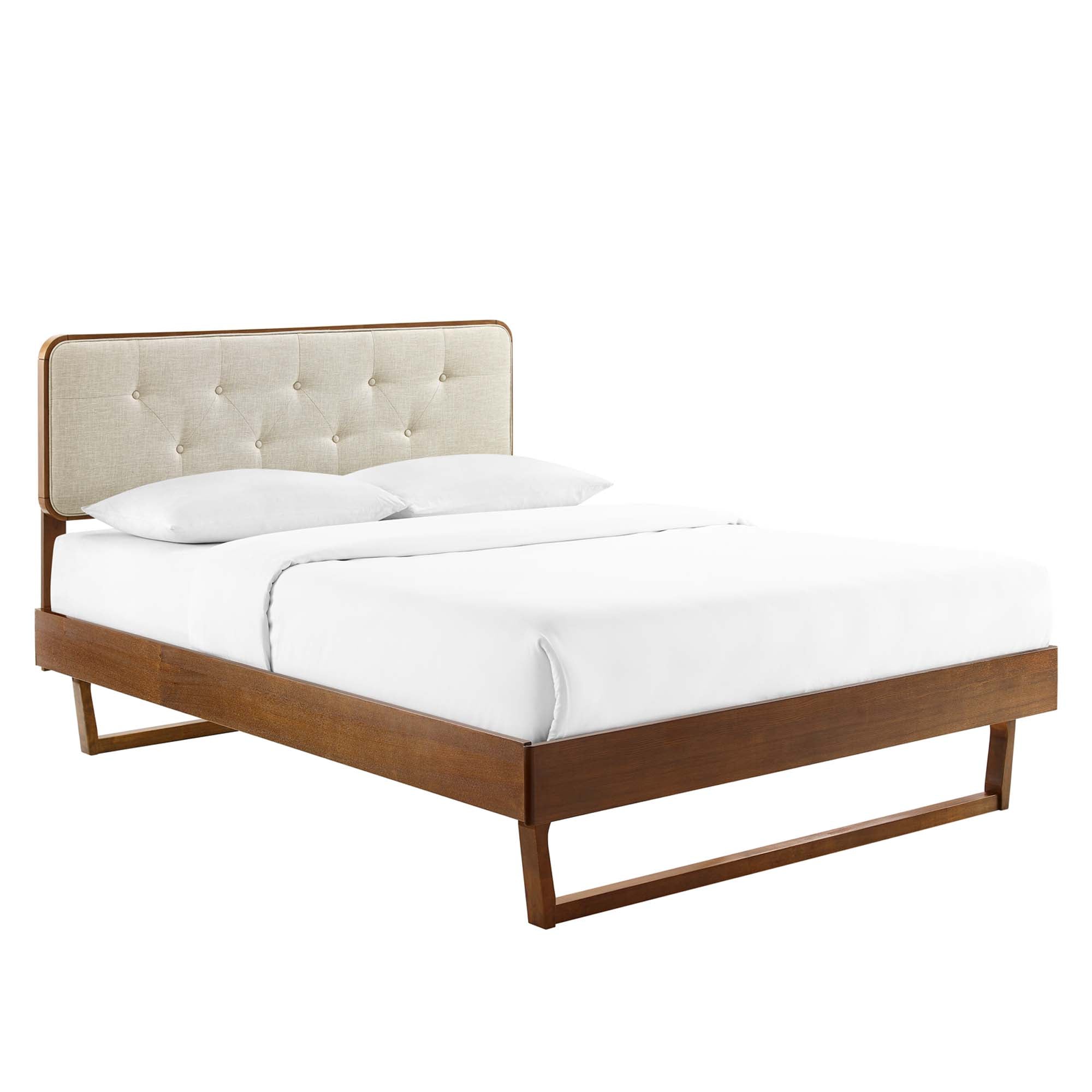 Bridgette Wood King Platform Bed With Angular Frame by Modway - Best Buy Furniture