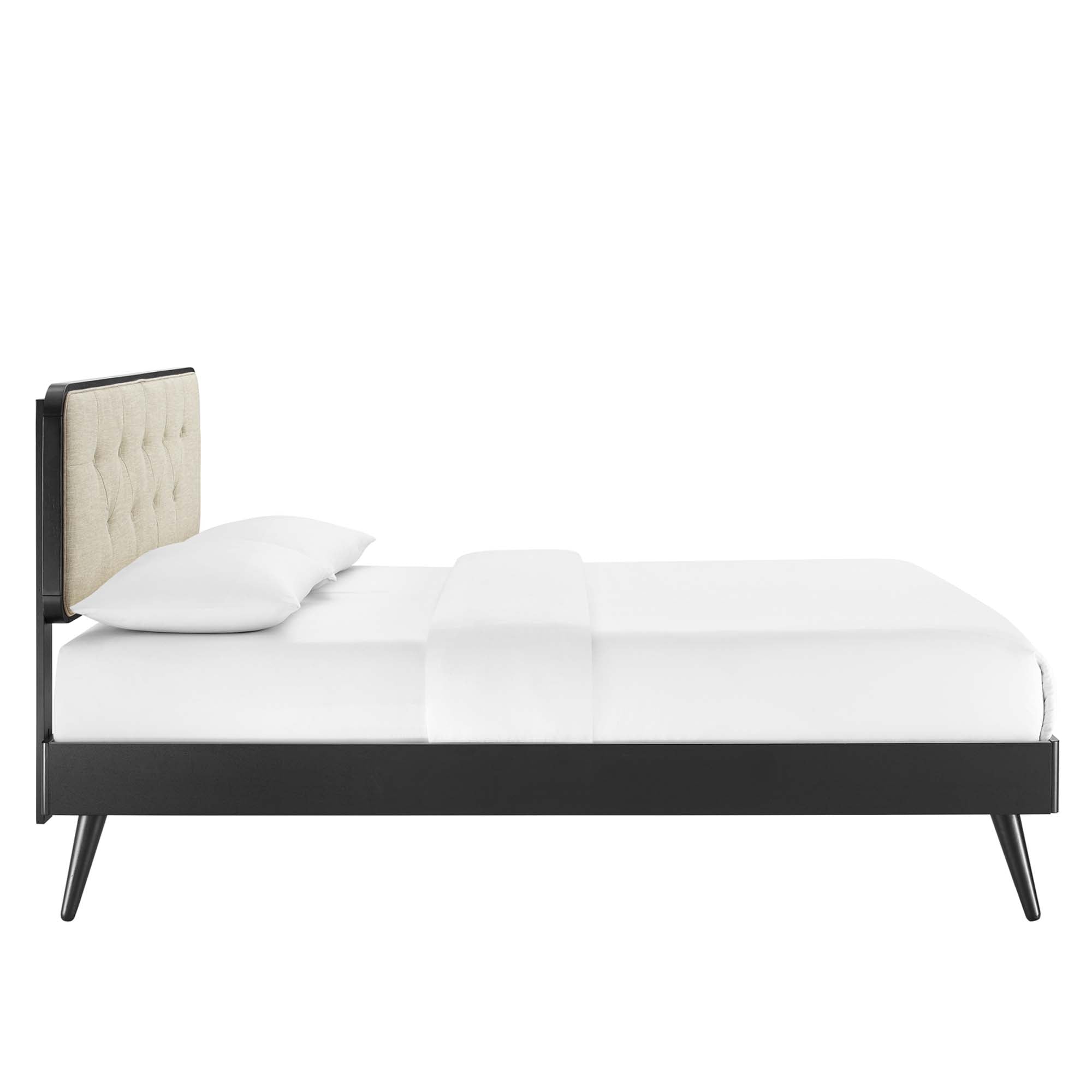 Bridgette Wood Full Platform Bed With Splayed Legs by Modway - Best Buy Furniture
