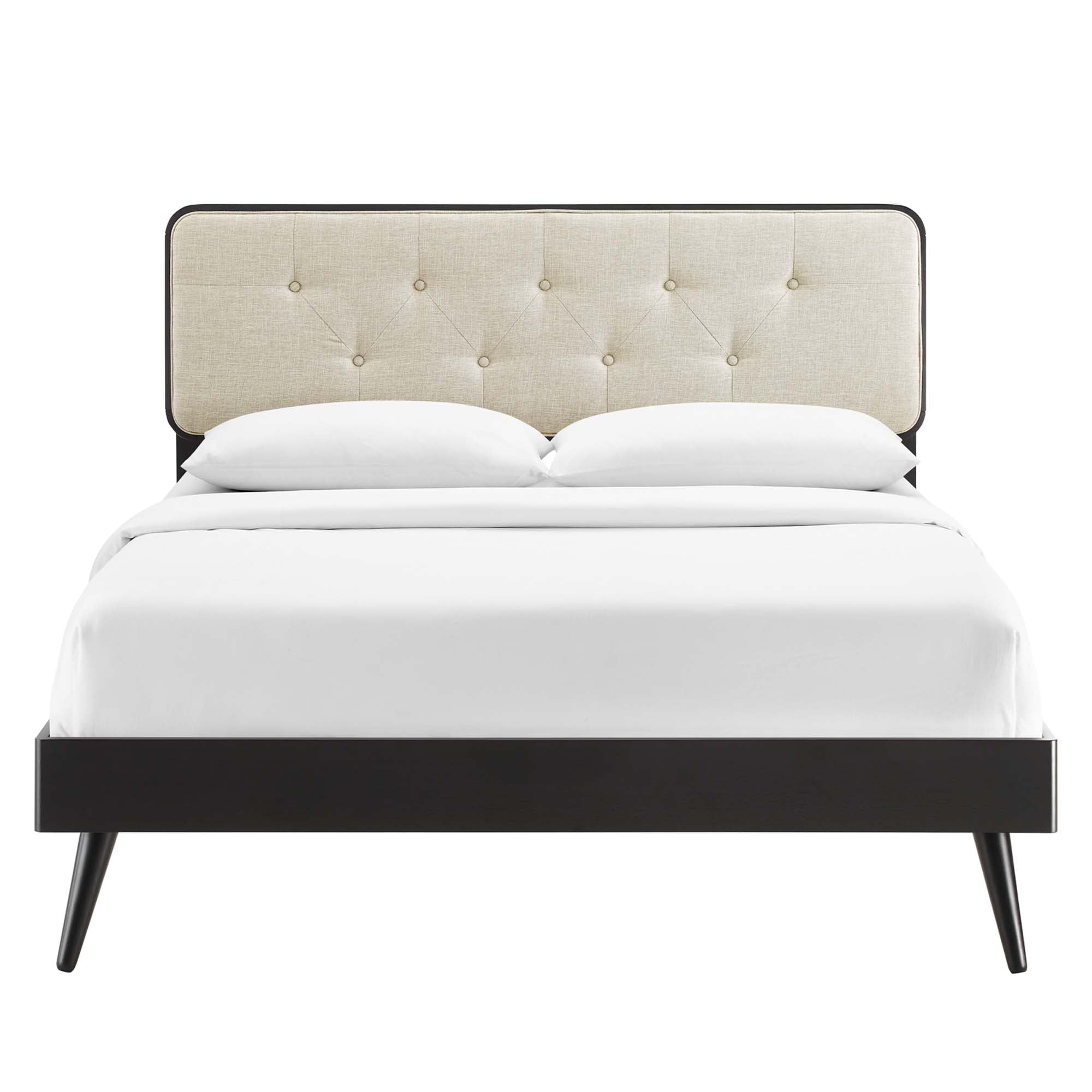 Bridgette Wood Full Platform Bed With Splayed Legs by Modway - Best Buy Furniture