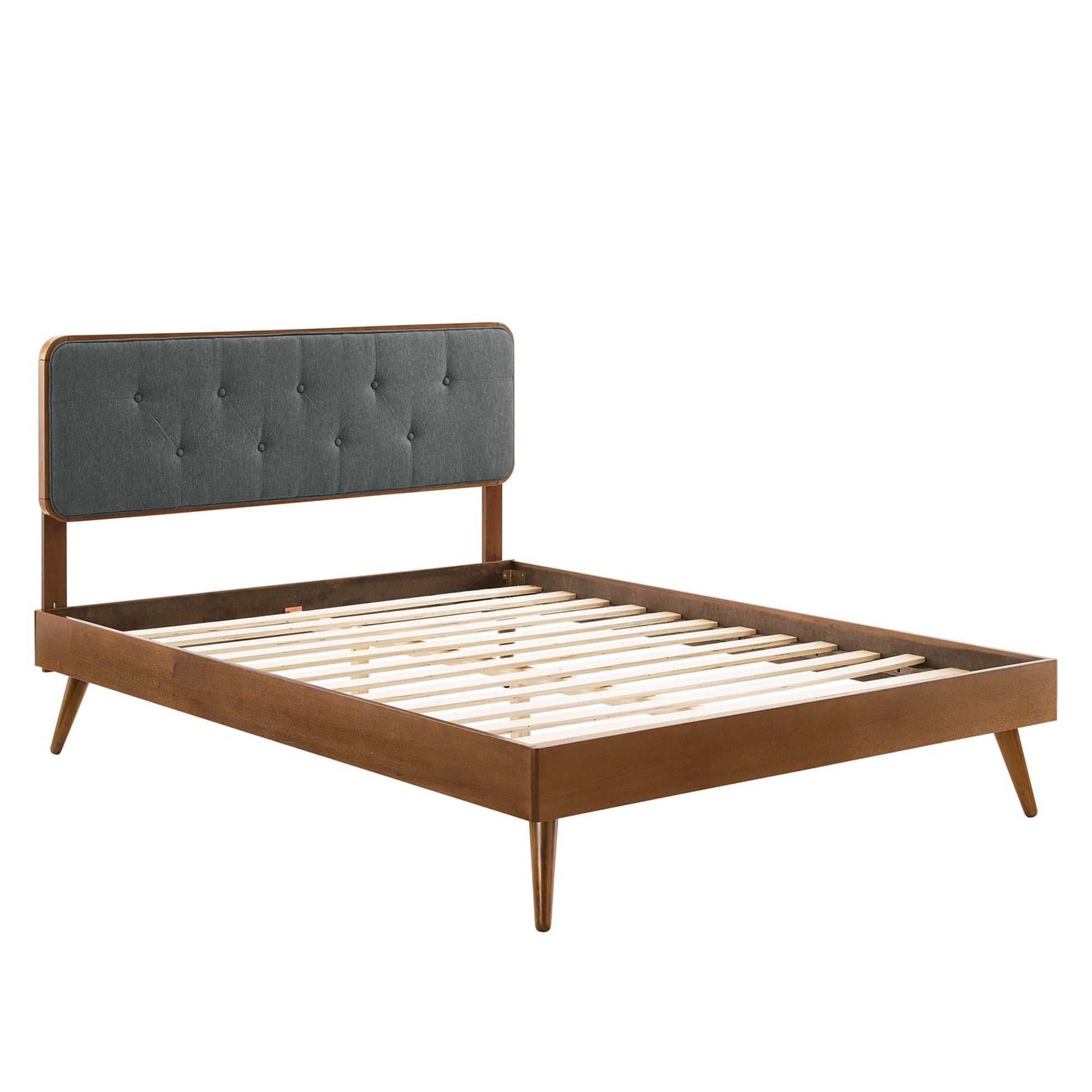 Bridgette Wood Full Platform Bed With Splayed Legs by Modway - Best Buy Furniture