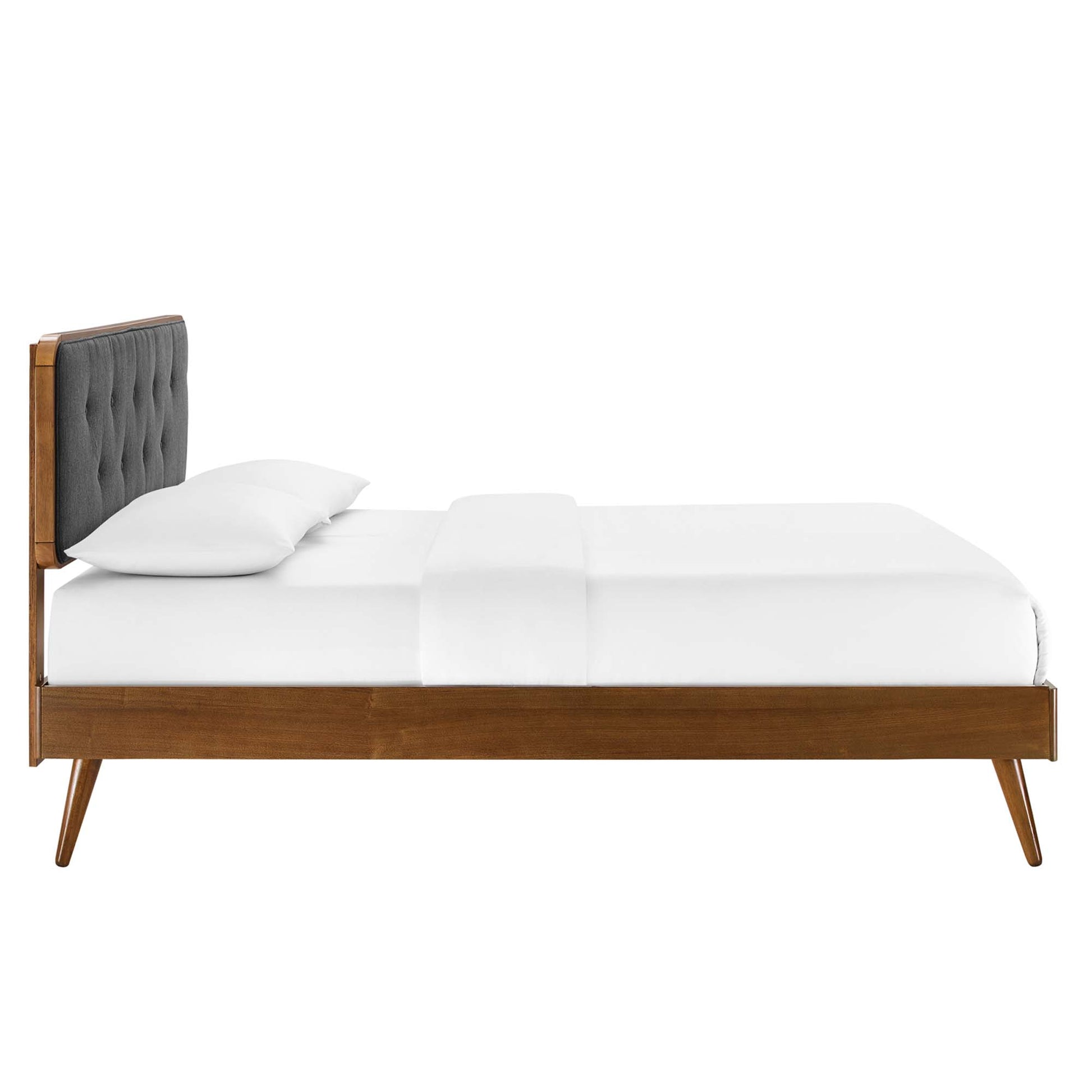 Bridgette Wood Full Platform Bed With Splayed Legs by Modway - Best Buy Furniture