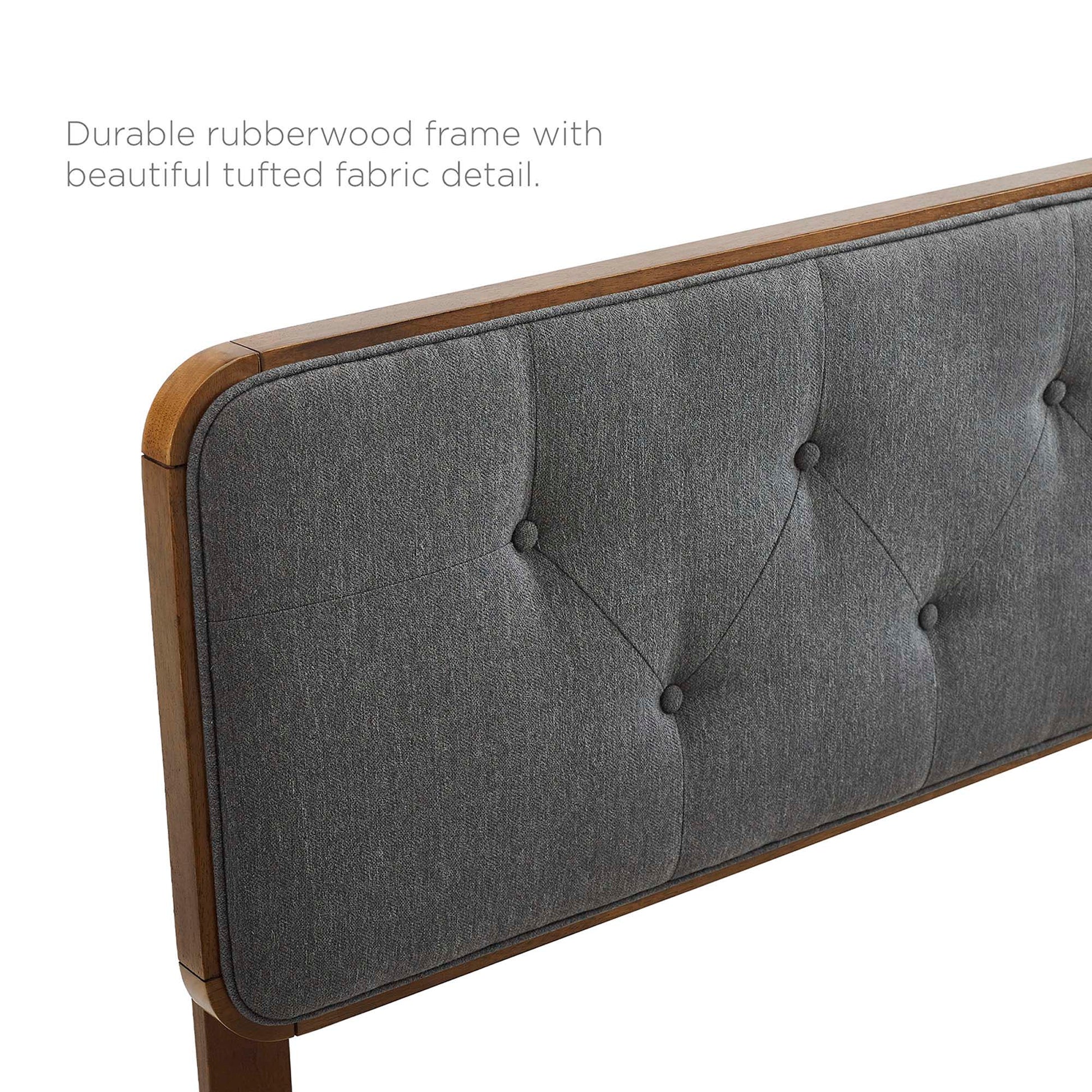 Bridgette Wood King Platform Bed With Splayed Legs by Modway - Best Buy Furniture