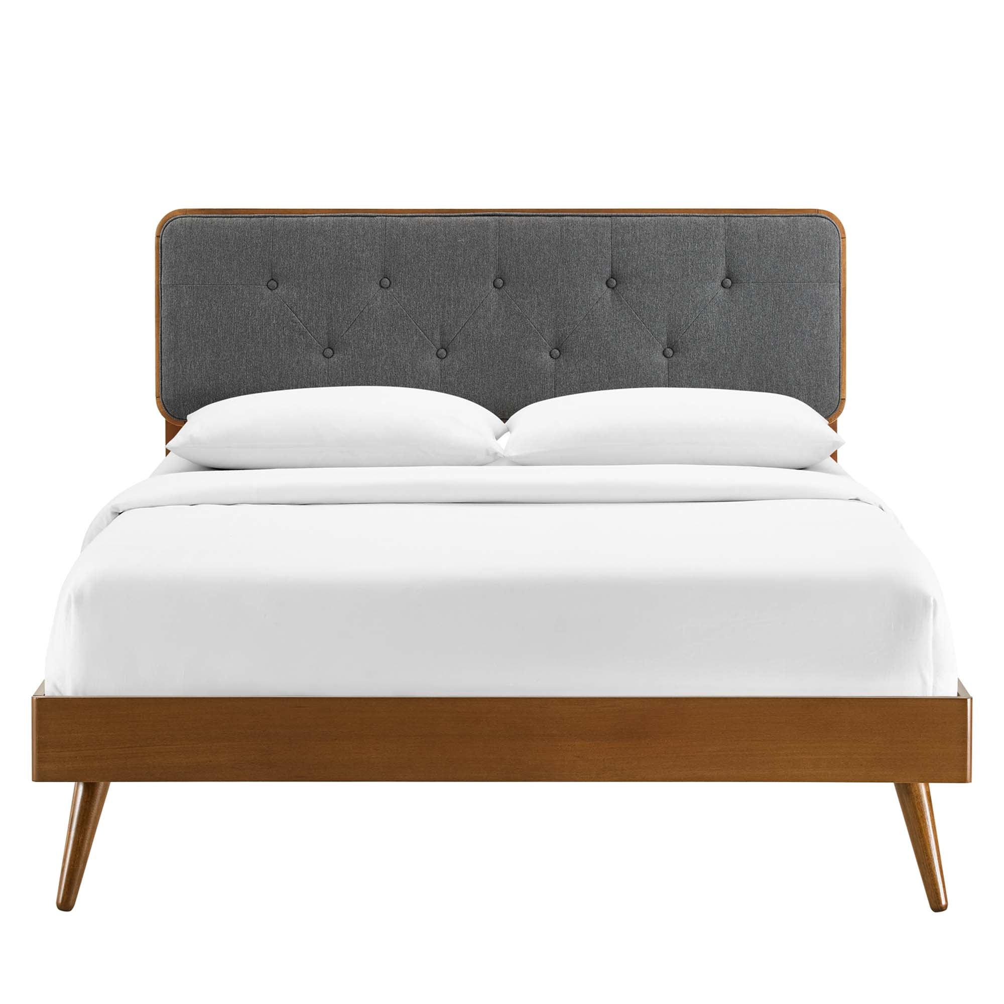 Bridgette Wood Twin Platform Bed With Splayed Legs by Modway - Best Buy Furniture