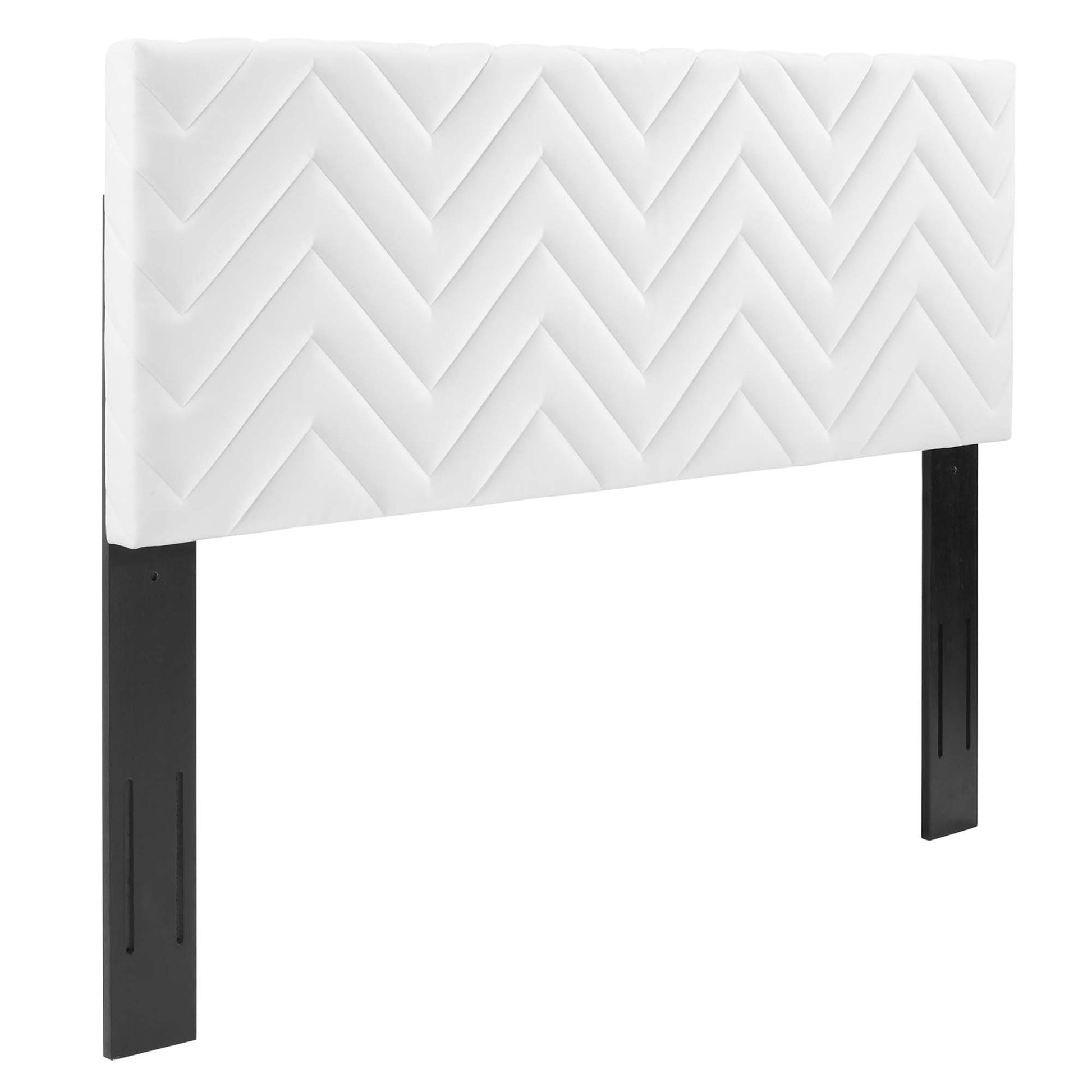 Leah Chevron Tufted Performance Velvet Queen Platform Bed by Modway - Best Buy Furniture