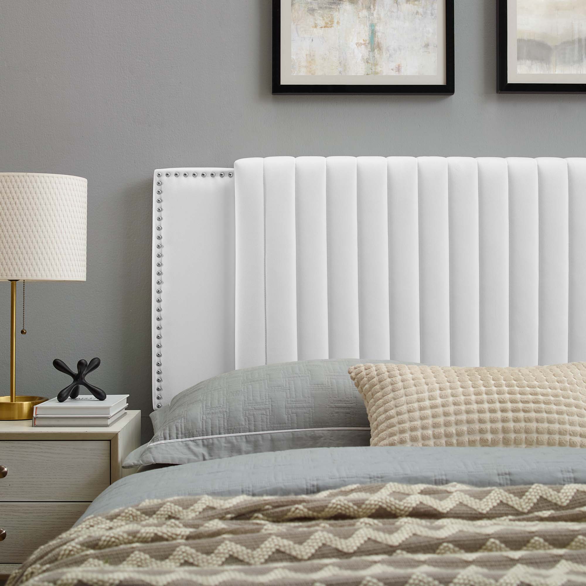 Felicity Channel Tufted Performance Velvet Twin Headboard by Modway - Best Buy Furniture