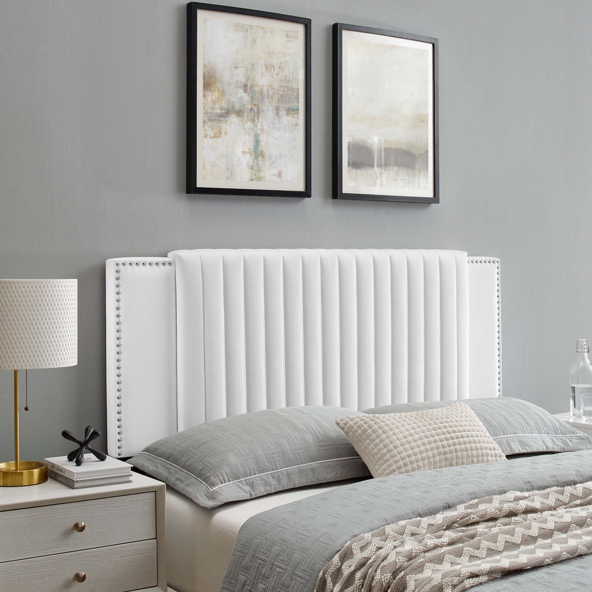 Felicity Channel Tufted Performance Velvet Twin Headboard by Modway - Best Buy Furniture