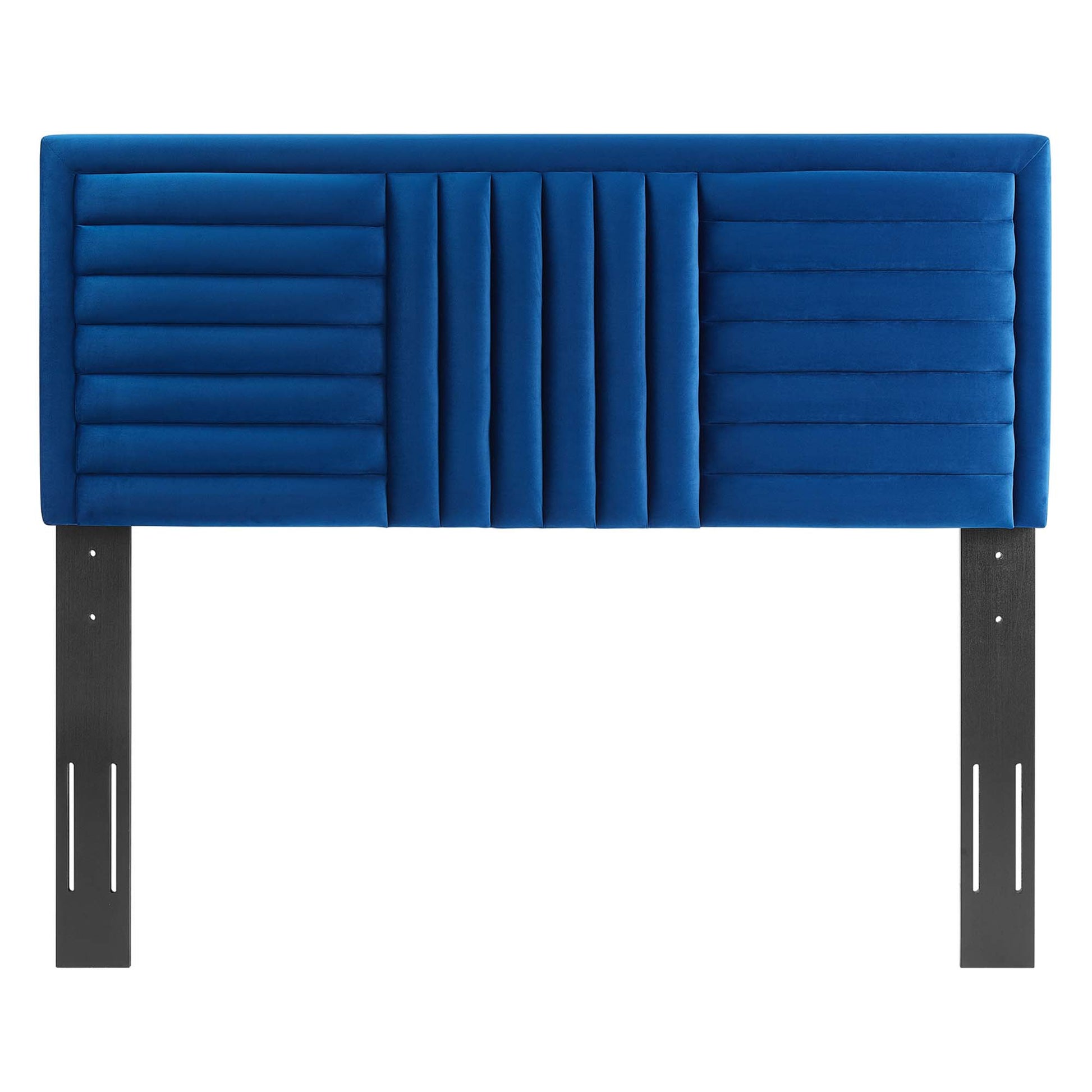 Believe Channel Tufted Performance Velvet Full/Queen Headboard by Modway - Best Buy Furniture
