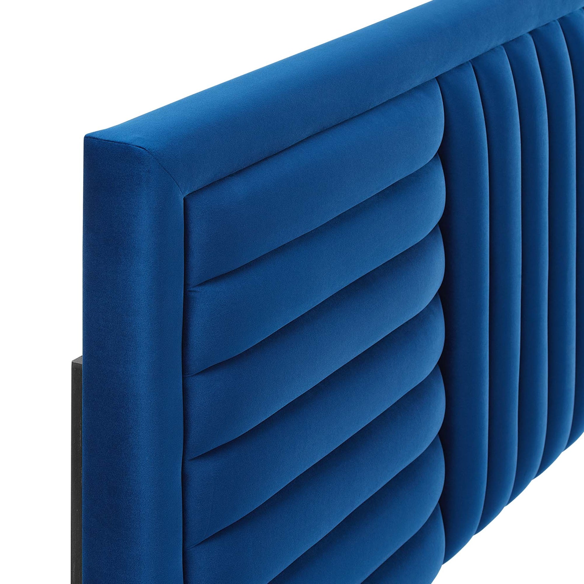 Believe Channel Tufted Performance Velvet Full/Queen Headboard by Modway - Best Buy Furniture
