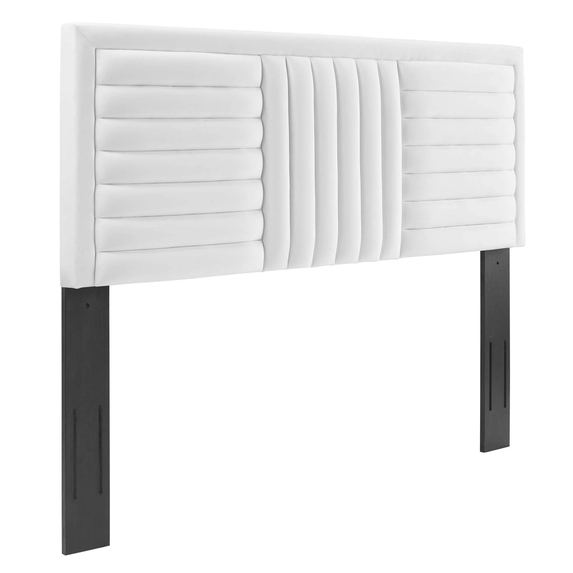 Believe Channel Tufted Performance Velvet Full/Queen Headboard by Modway - Best Buy Furniture