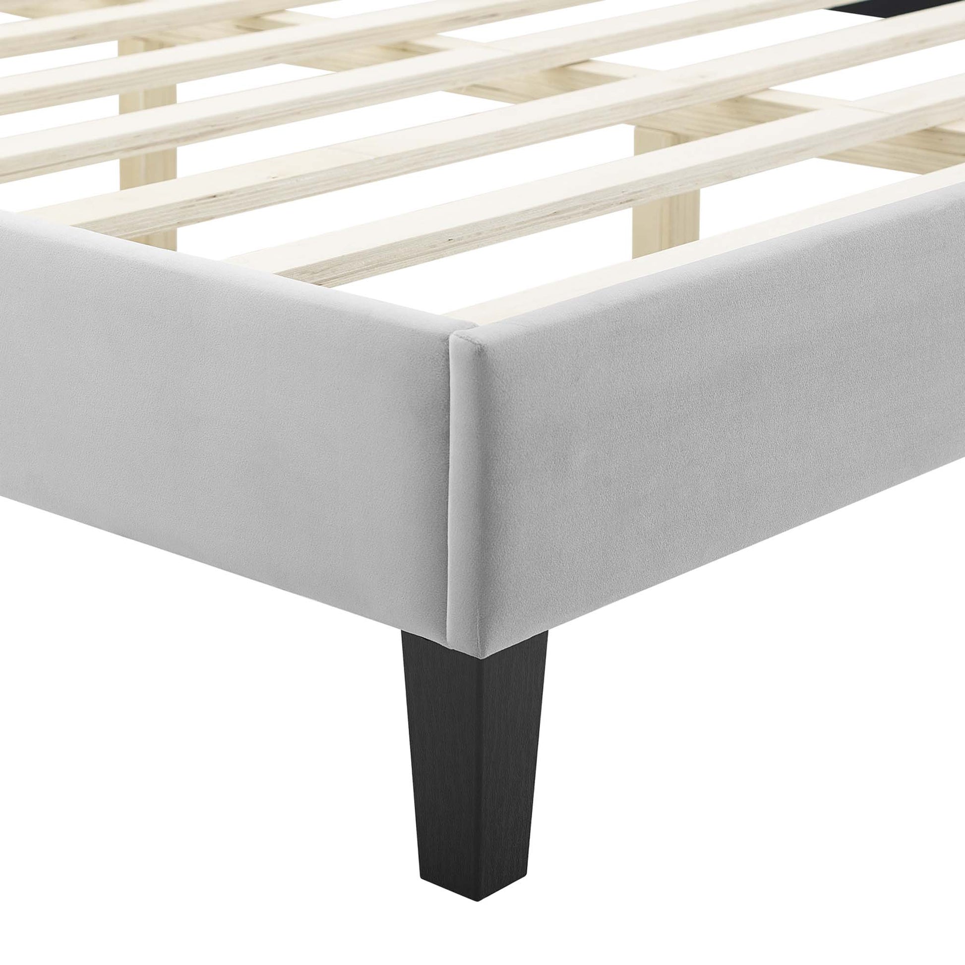 Sienna Performance Velvet Queen Platform Bed by Modway - Best Buy Furniture