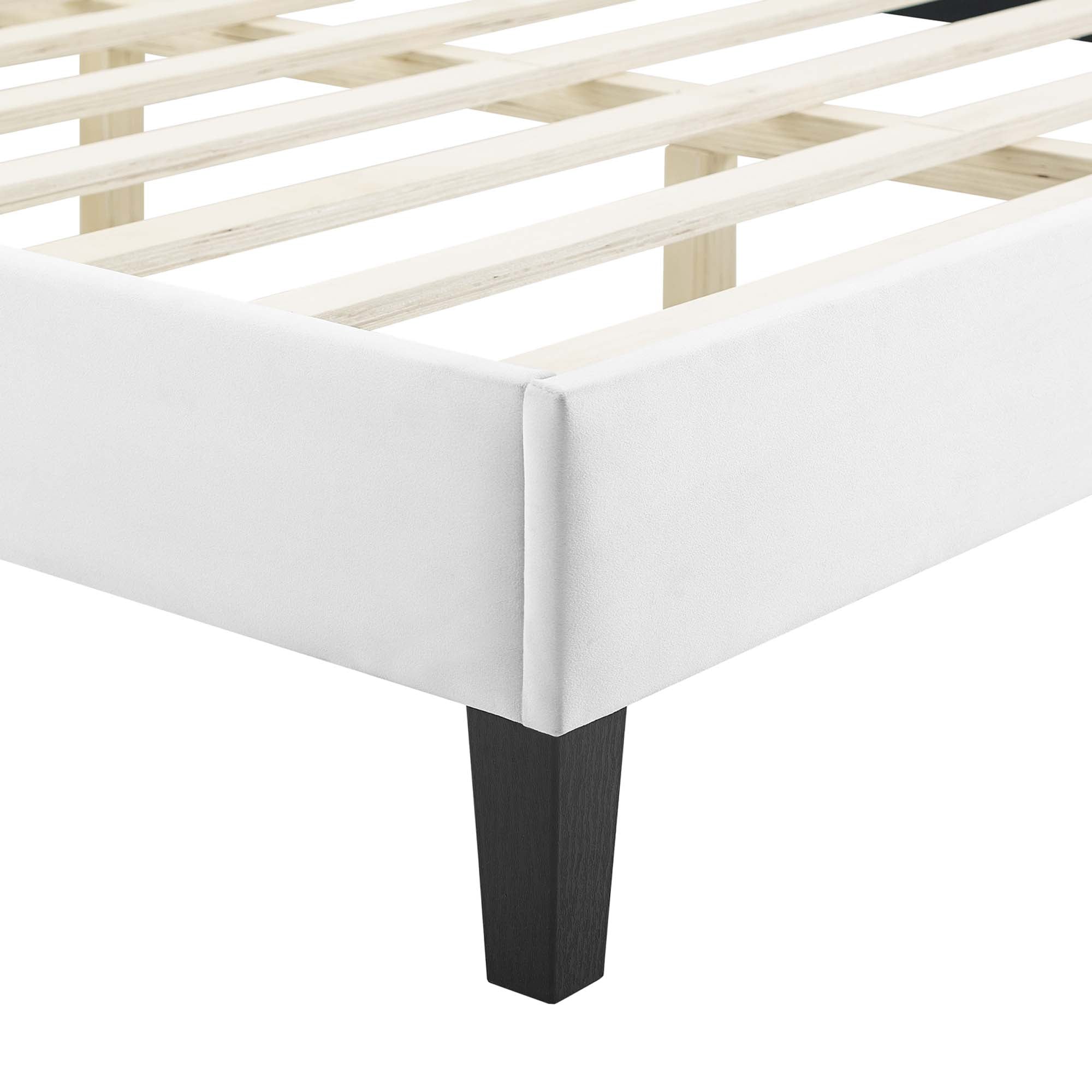 Sienna Performance Velvet Queen Platform Bed by Modway - Best Buy Furniture