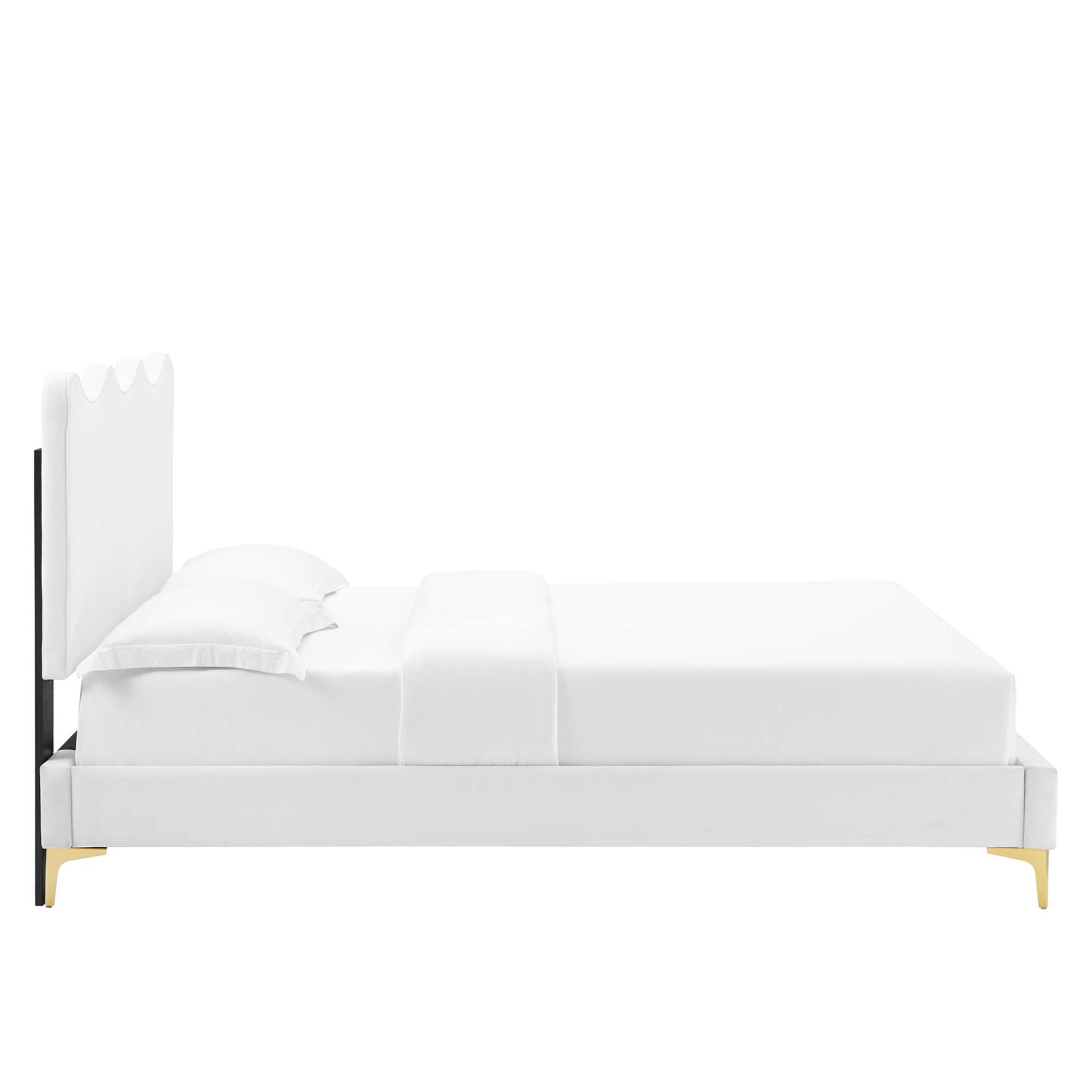 Current Performance Velvet Queen Platform Bed by Modway - Best Buy Furniture