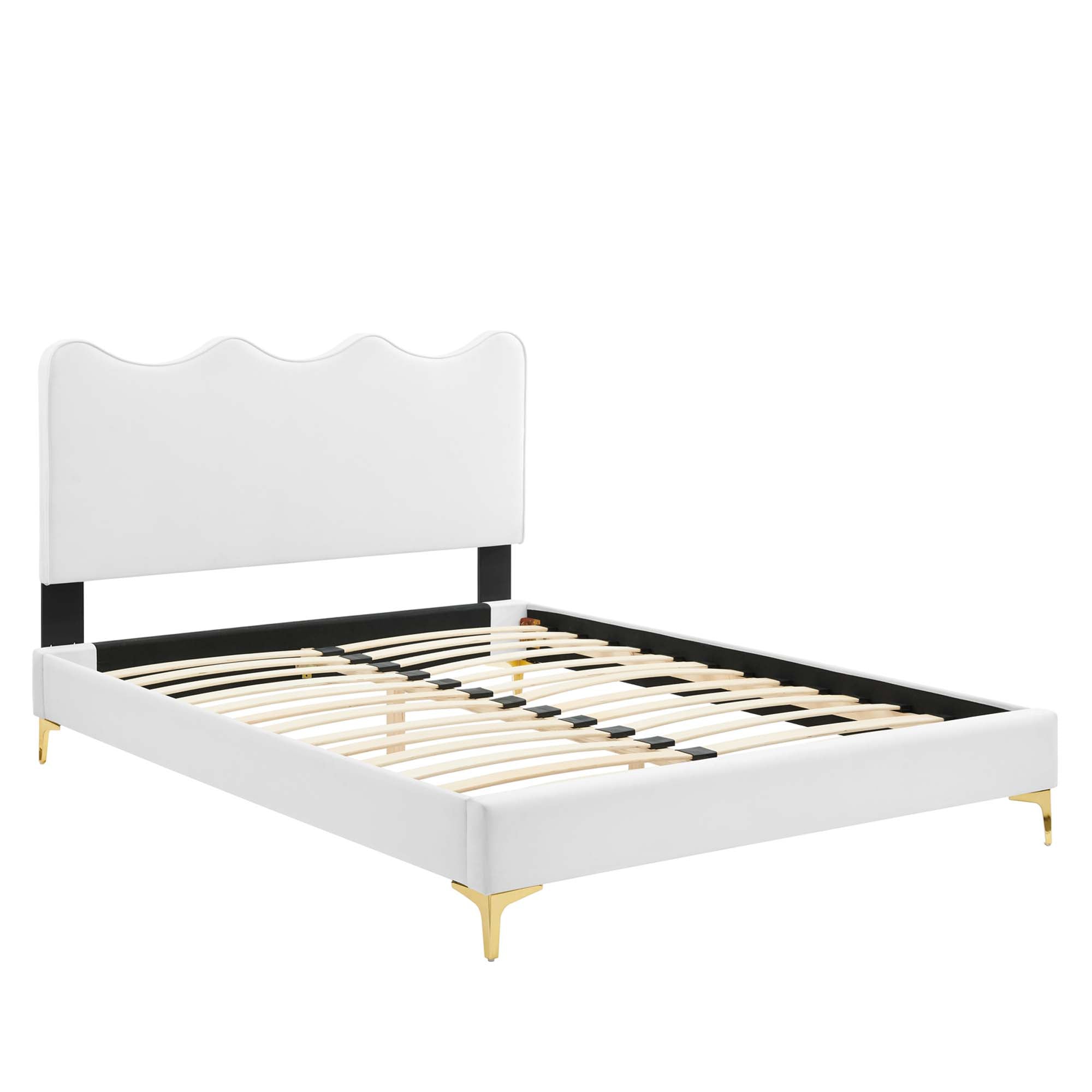 Current Performance Velvet Queen Platform Bed by Modway - Best Buy Furniture