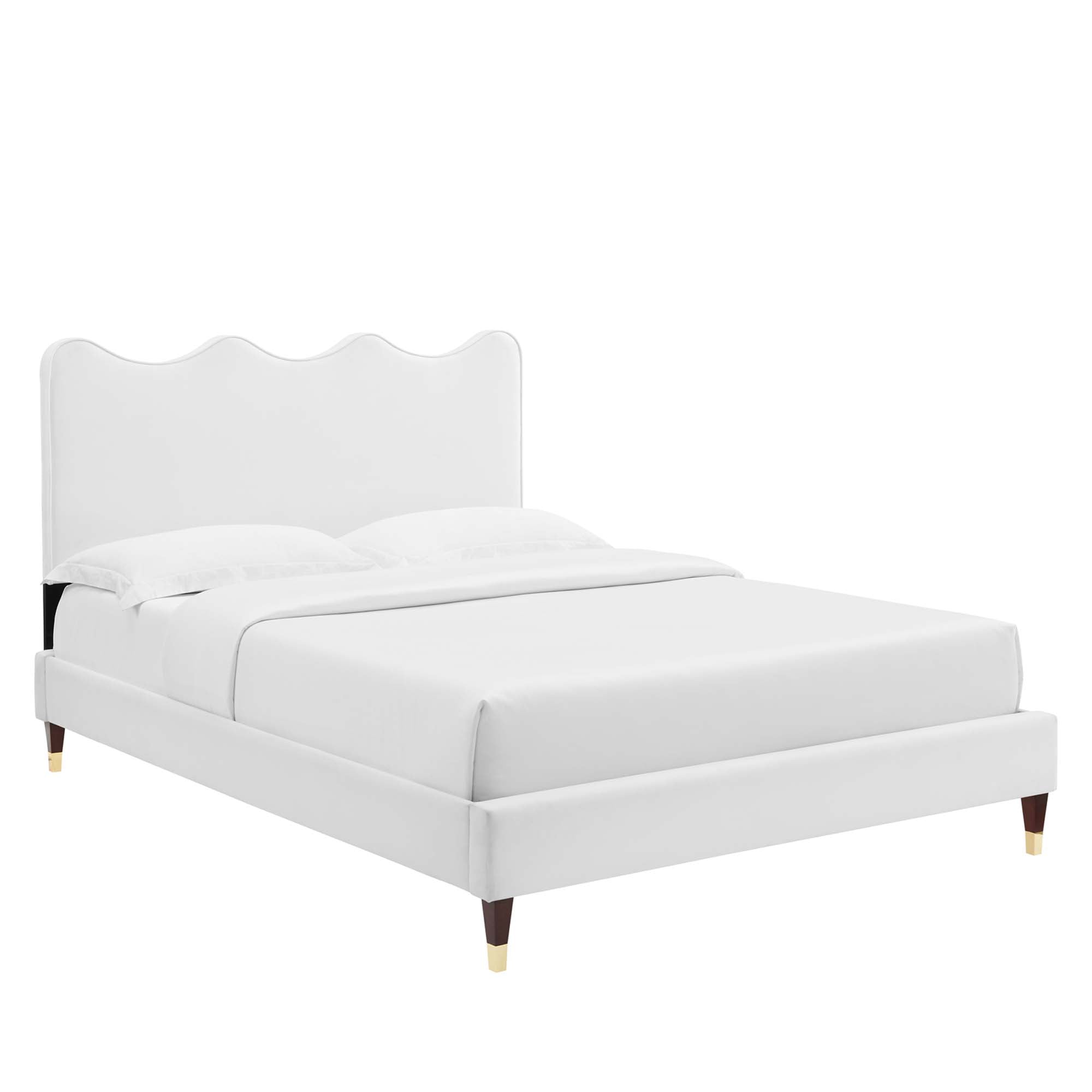 Current Performance Velvet Queen Platform Bed by Modway - Best Buy Furniture