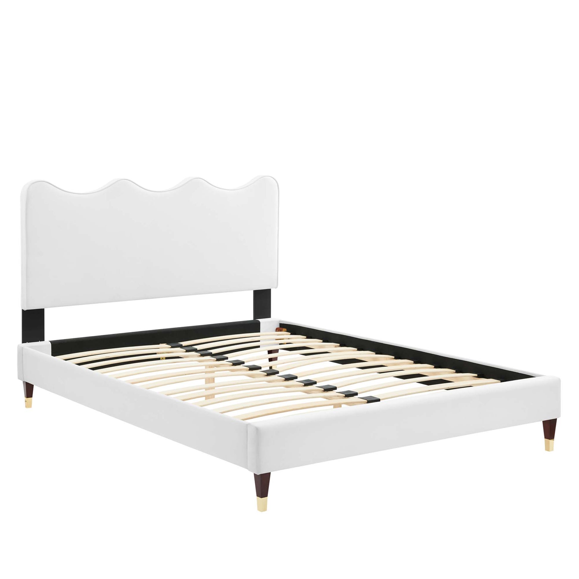 Current Performance Velvet Queen Platform Bed by Modway - Best Buy Furniture