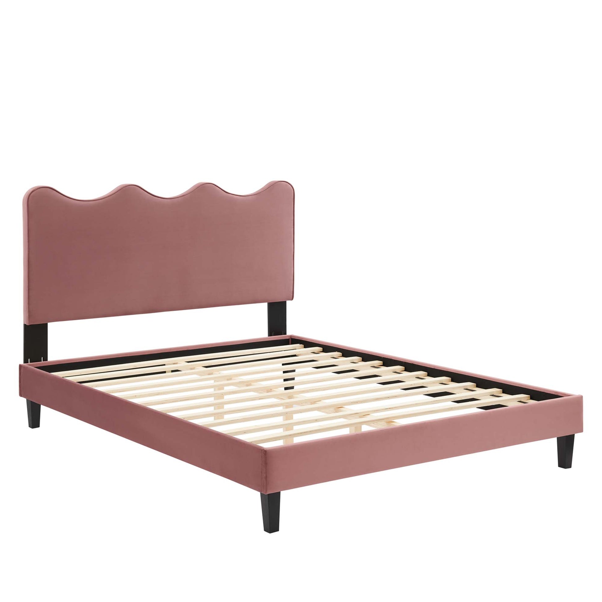 Current Performance Velvet Queen Platform Bed by Modway - Best Buy Furniture