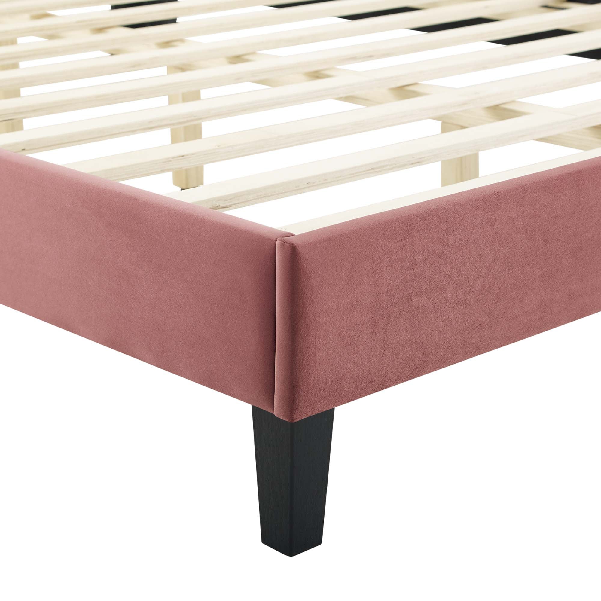Current Performance Velvet Queen Platform Bed by Modway - Best Buy Furniture