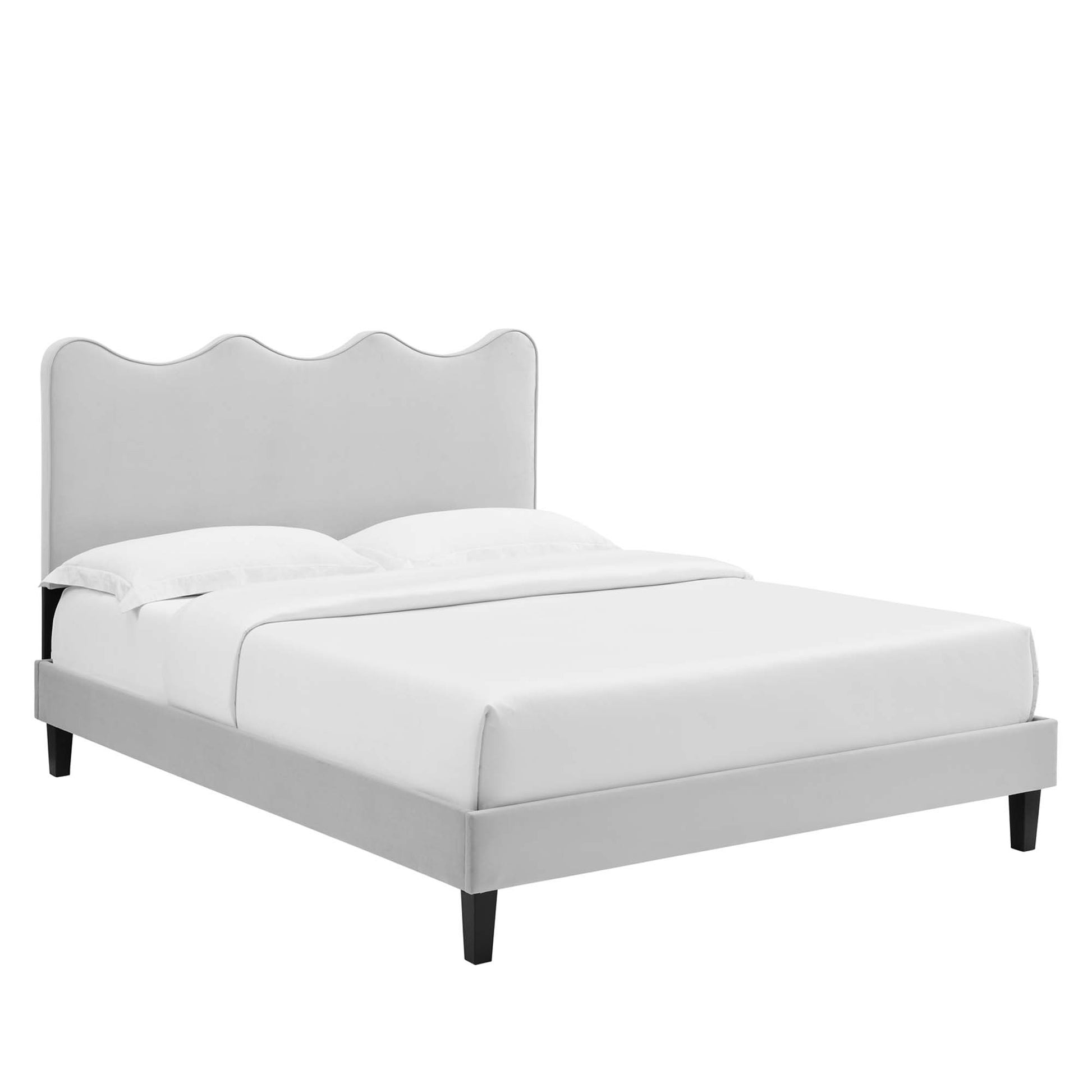 Current Performance Velvet Queen Platform Bed by Modway - Best Buy Furniture