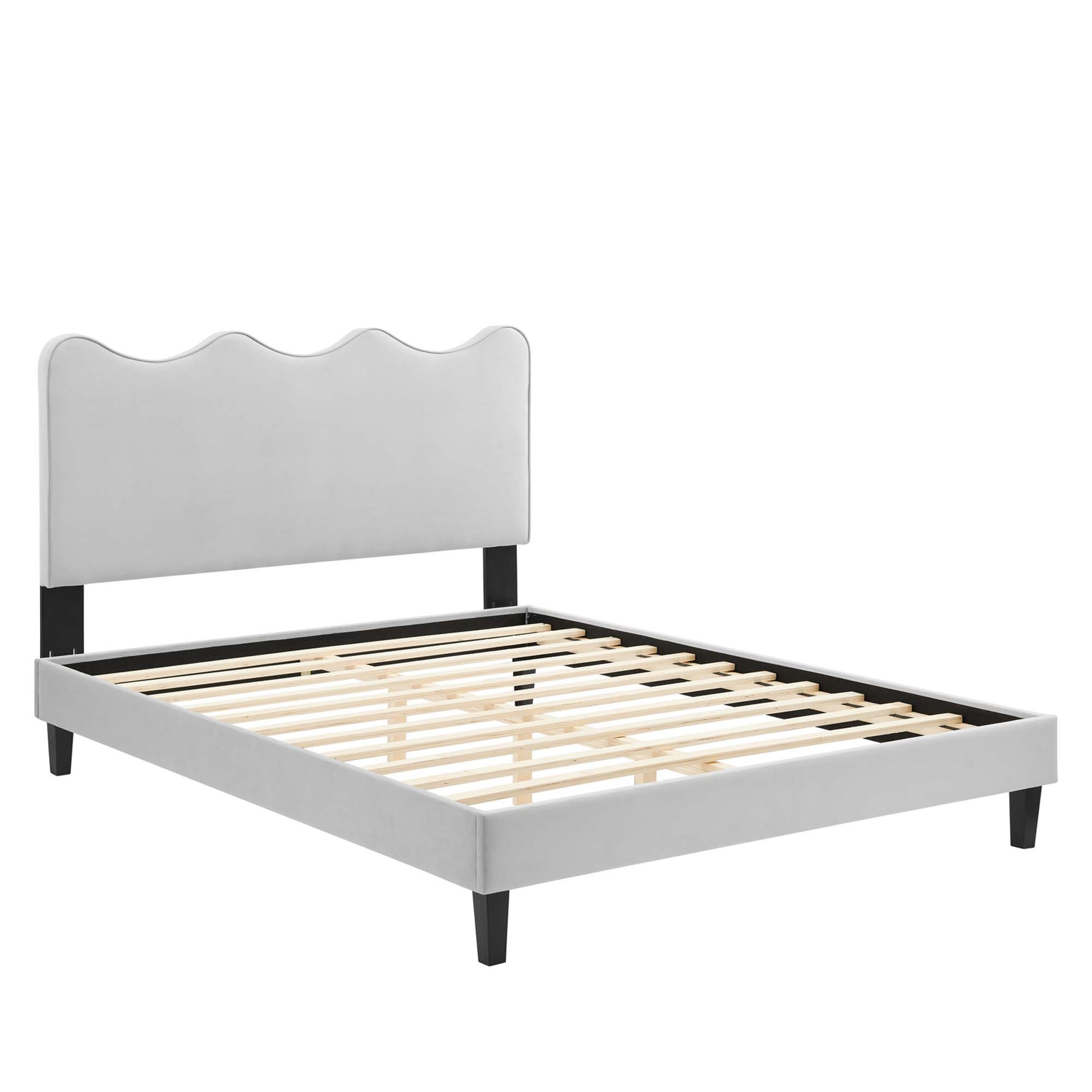 Current Performance Velvet Queen Platform Bed by Modway - Best Buy Furniture
