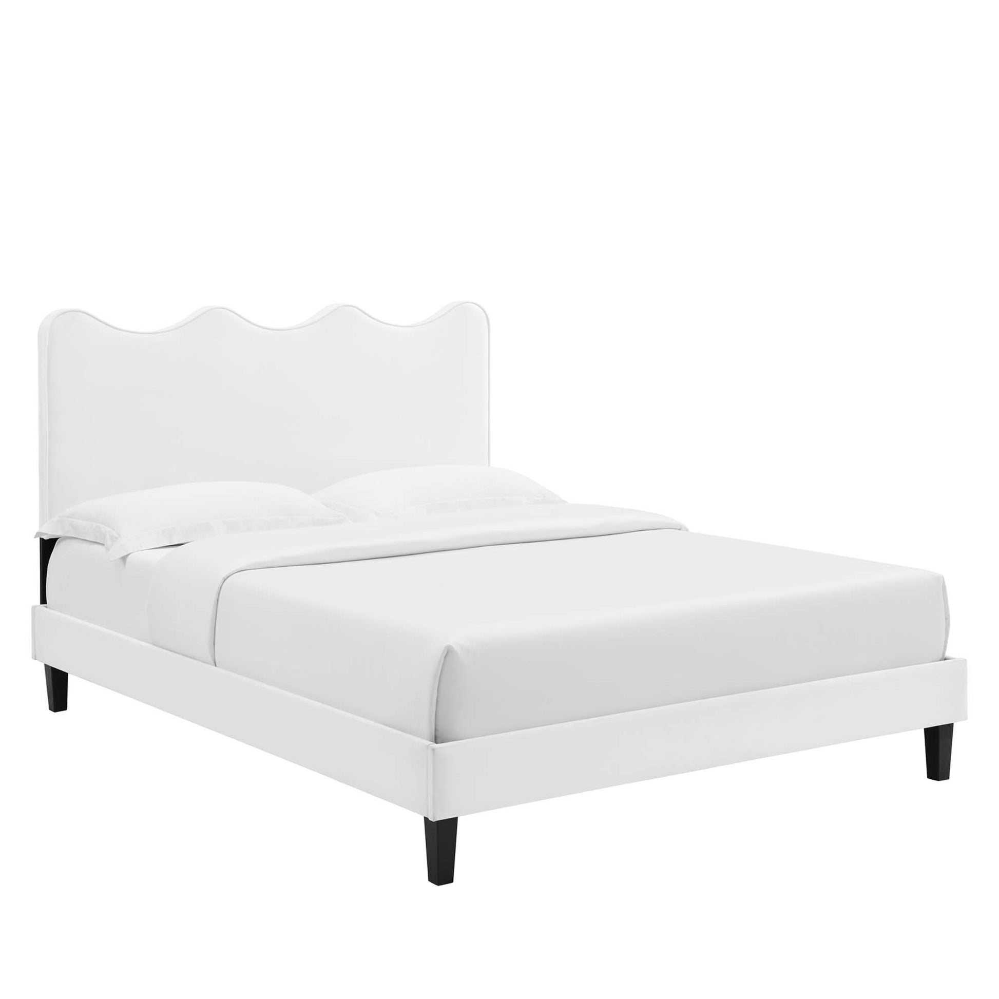 Current Performance Velvet Queen Platform Bed by Modway - Best Buy Furniture