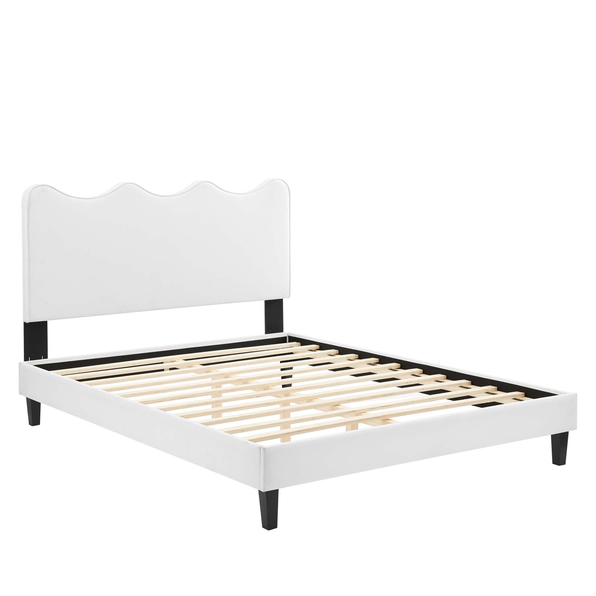 Current Performance Velvet Queen Platform Bed by Modway - Best Buy Furniture
