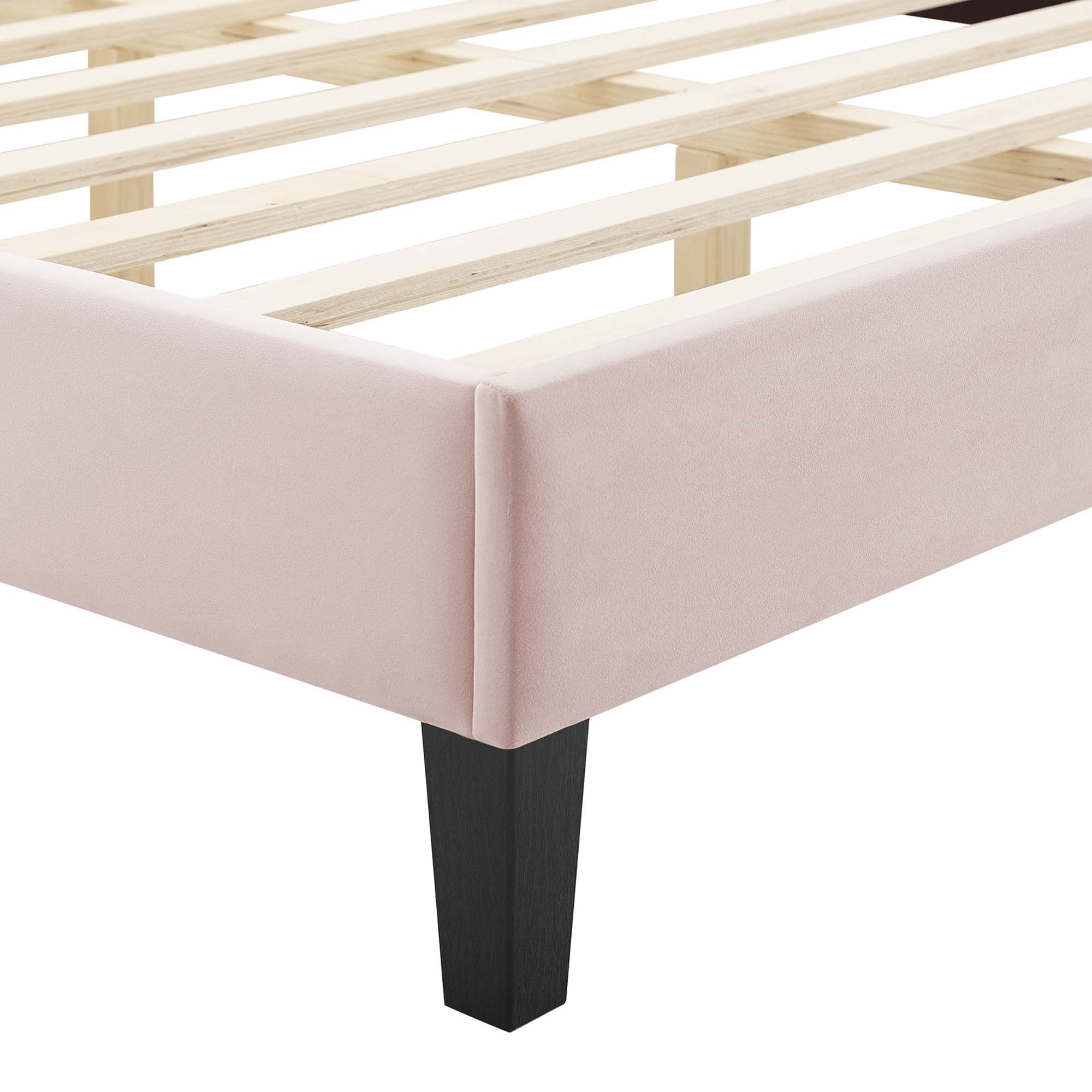 Gwyneth Tufted Performance Velvet Queen Platform Bed by Modway - Best Buy Furniture