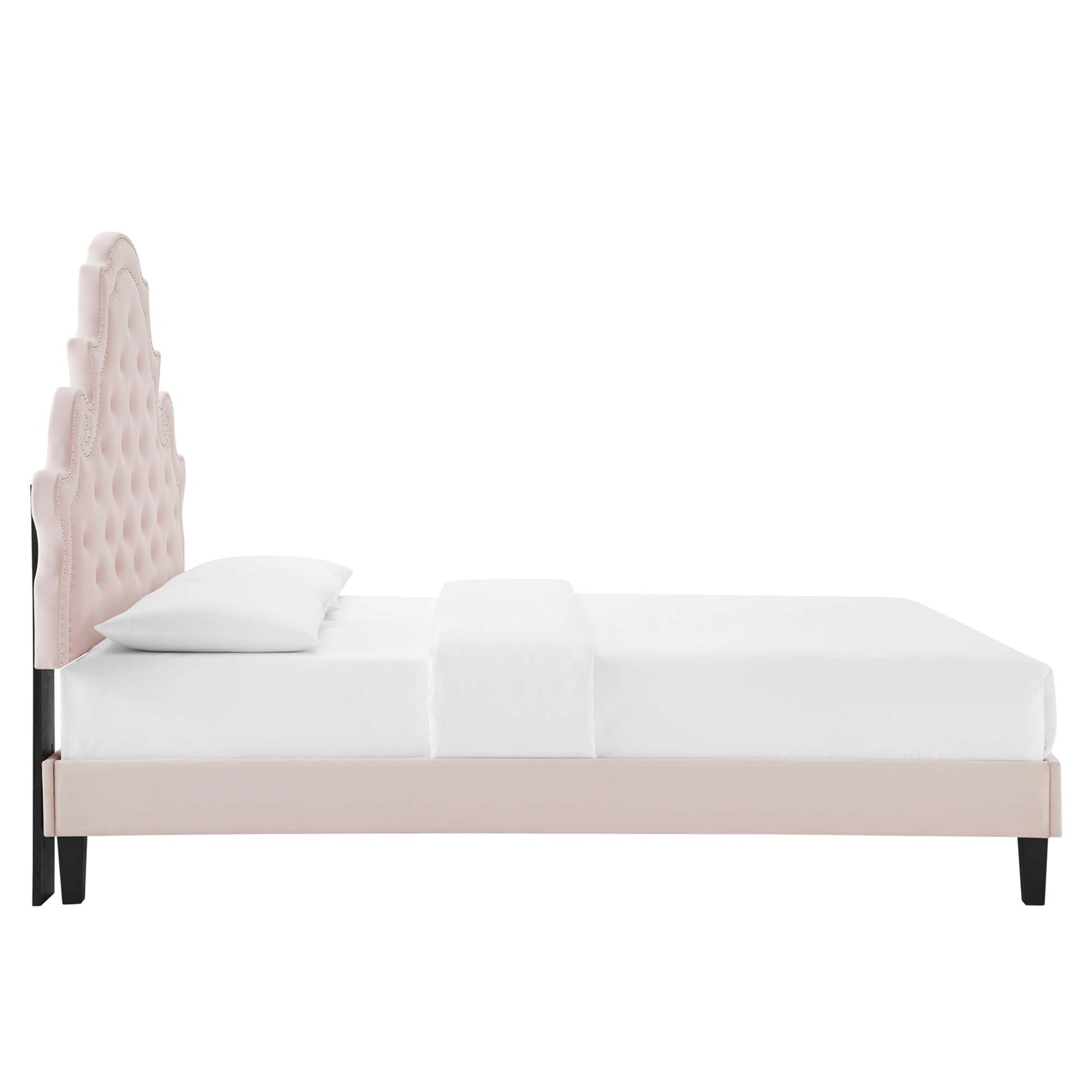 Gwyneth Tufted Performance Velvet Full Platform Bed by Modway - Best Buy Furniture
