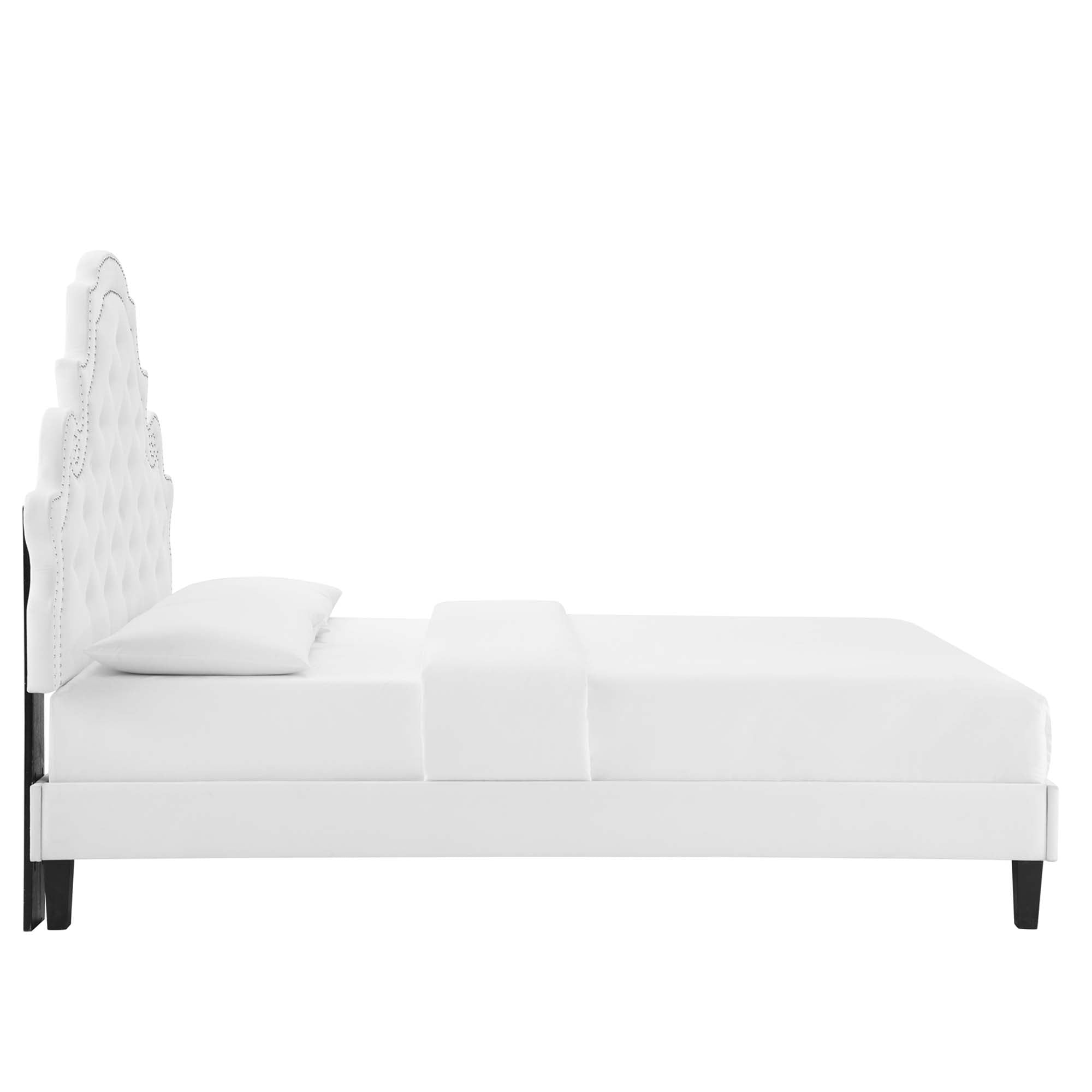 Gwyneth Tufted Performance Velvet Full Platform Bed by Modway - Best Buy Furniture