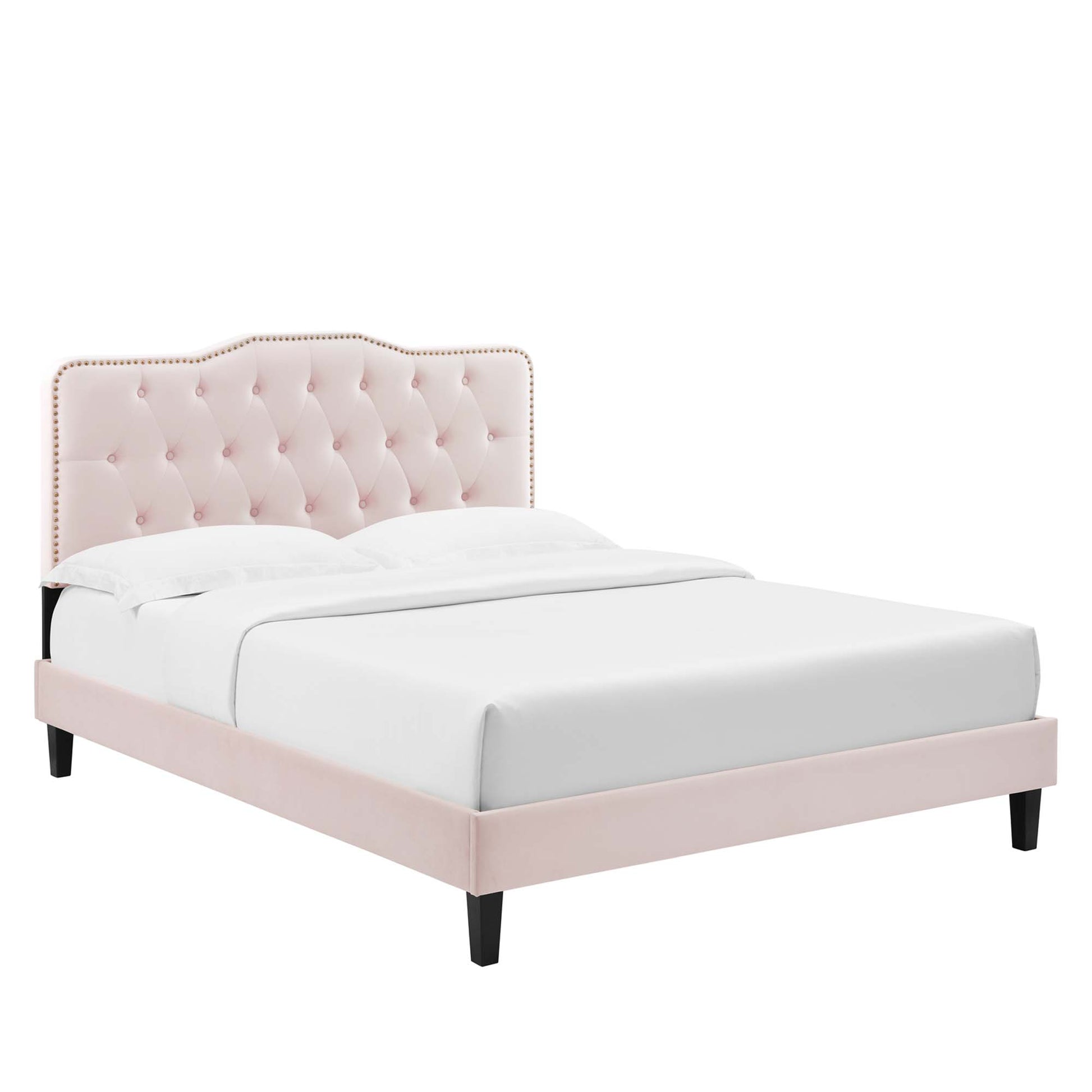 Amber Performance Velvet Twin Platform Bed by Modway - Best Buy Furniture