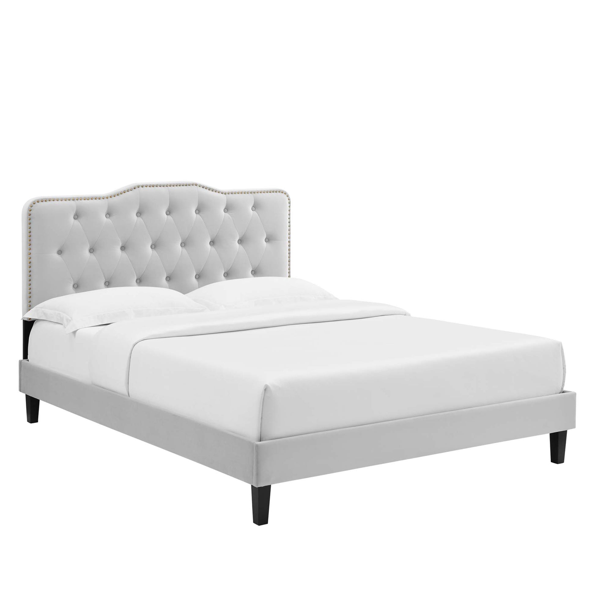 Amber Tufted Performance Velvet King Platform Bed by Modway - Best Buy Furniture