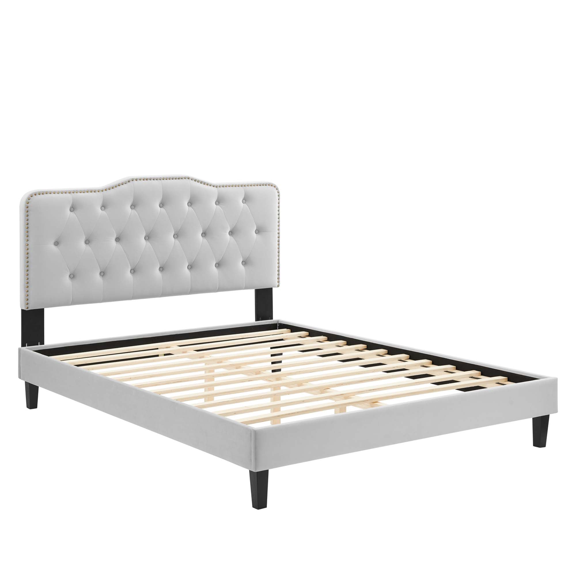 Amber Tufted Performance Velvet King Platform Bed by Modway - Best Buy Furniture